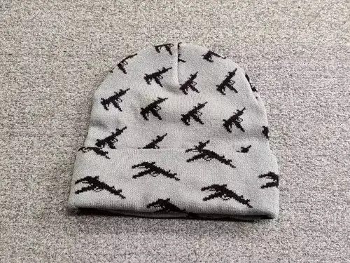 Other AK47 Allover Graphics Beanie Hat Grey Color Size ONE SIZE - 3 Thumbnail