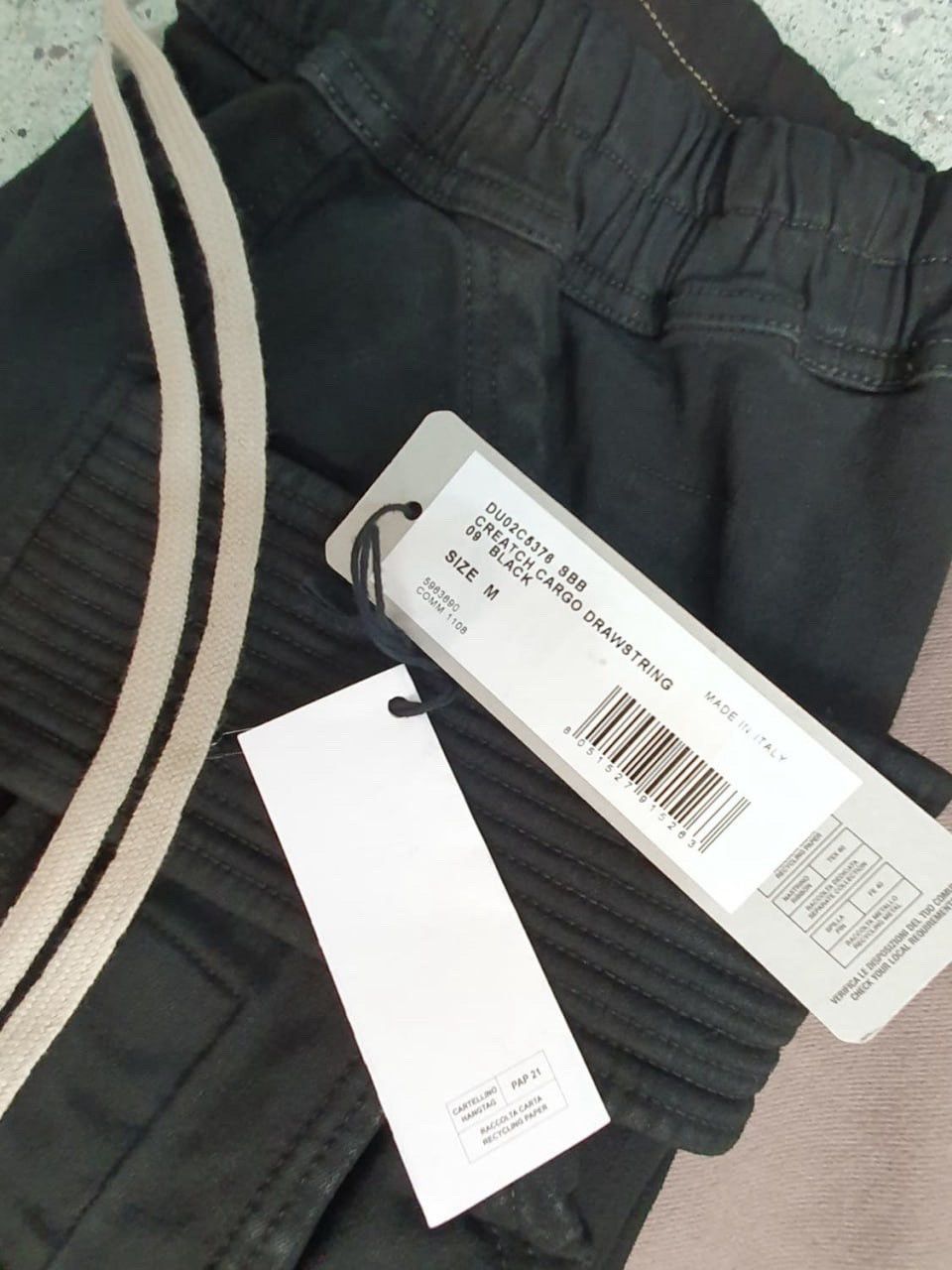 Rick Owens Rick Owens Waxed Creatch Cargo Drawstring Pants Size US 32 / EU 48 - 7 Thumbnail