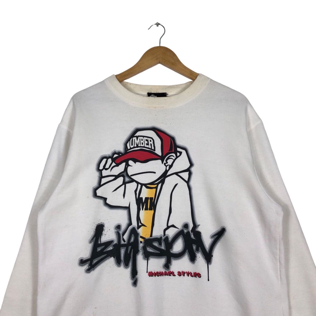 Japanese Brand × Vintage Vintage Hip Hop Streetwear Japan Grass Hither Sweatshirt Size US M / EU 48-50 / 2 - 2 Thumbnail