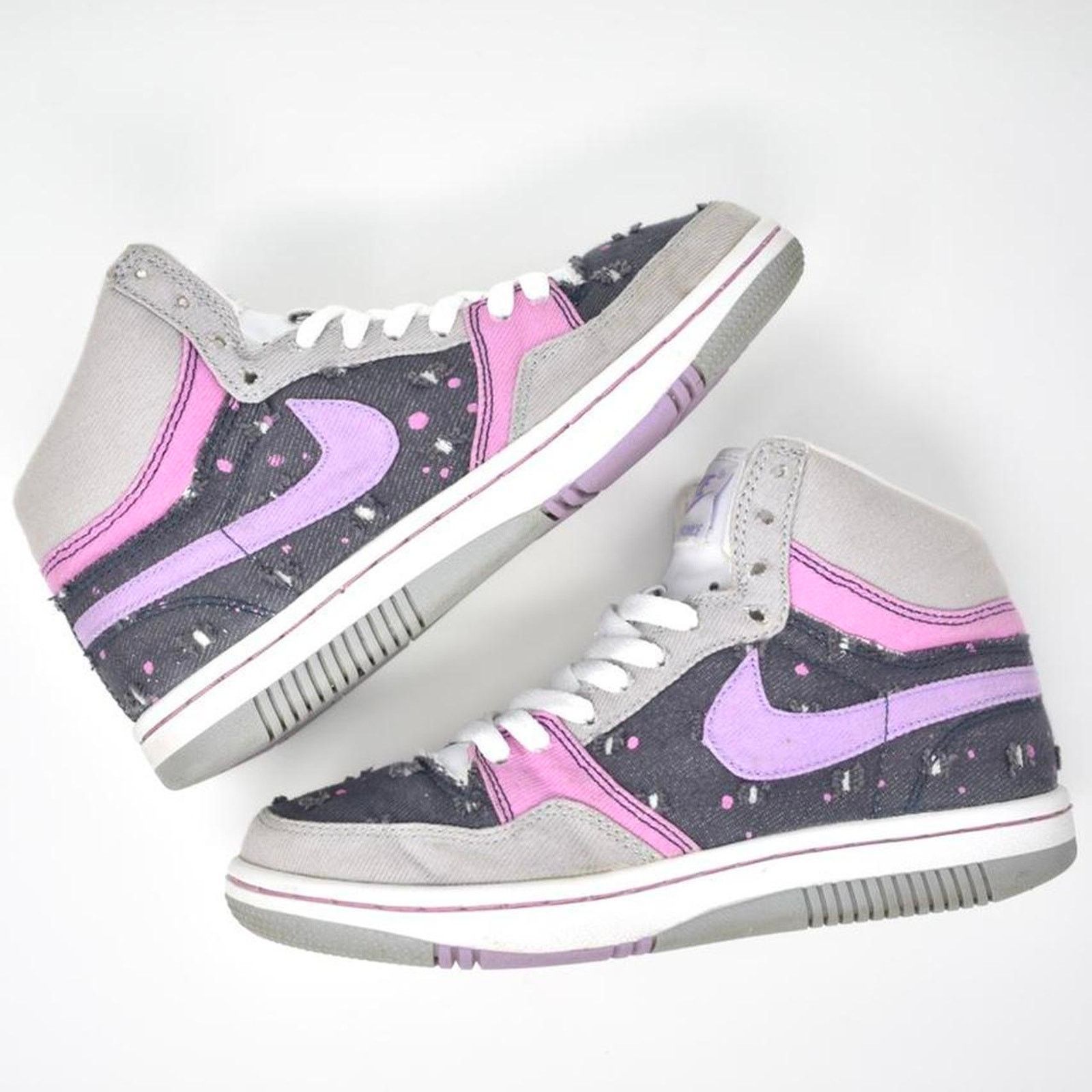 Nike 2007 Nike Court Force “Cool Rose Denim Splatter” Size US 6 / IT 36 - 2 Thumbnail