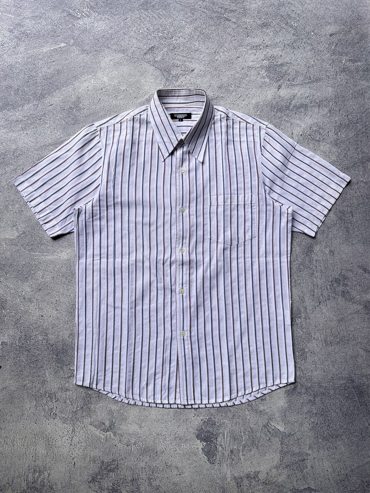 Tornado Mart Tornado Mart Stripe Pocket Shirt Size US L / EU 52-54 / 3 - 1 Thumbnail