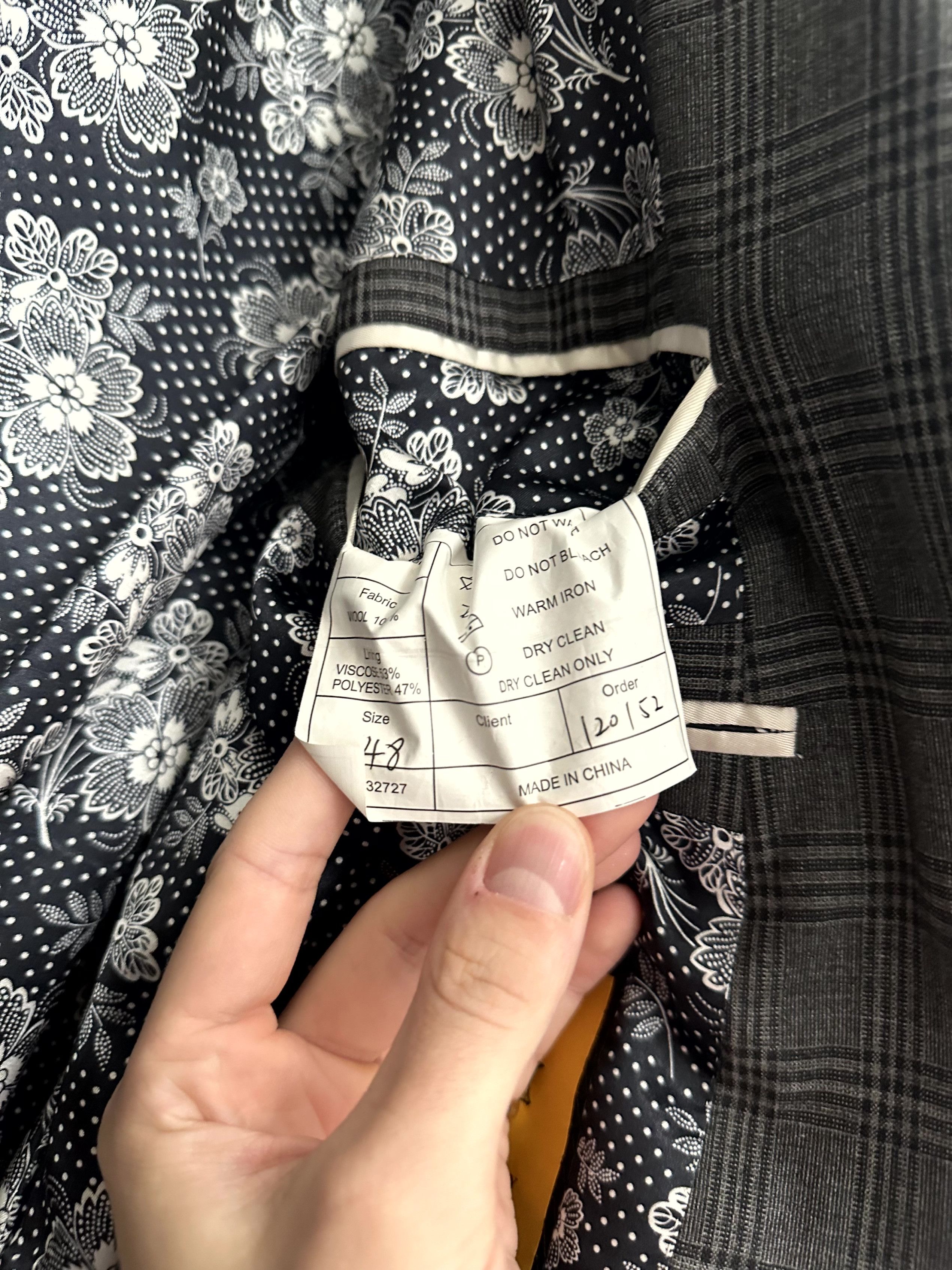 Other Bespoke Canvassed Check Blazer Size 38R - 3 Thumbnail