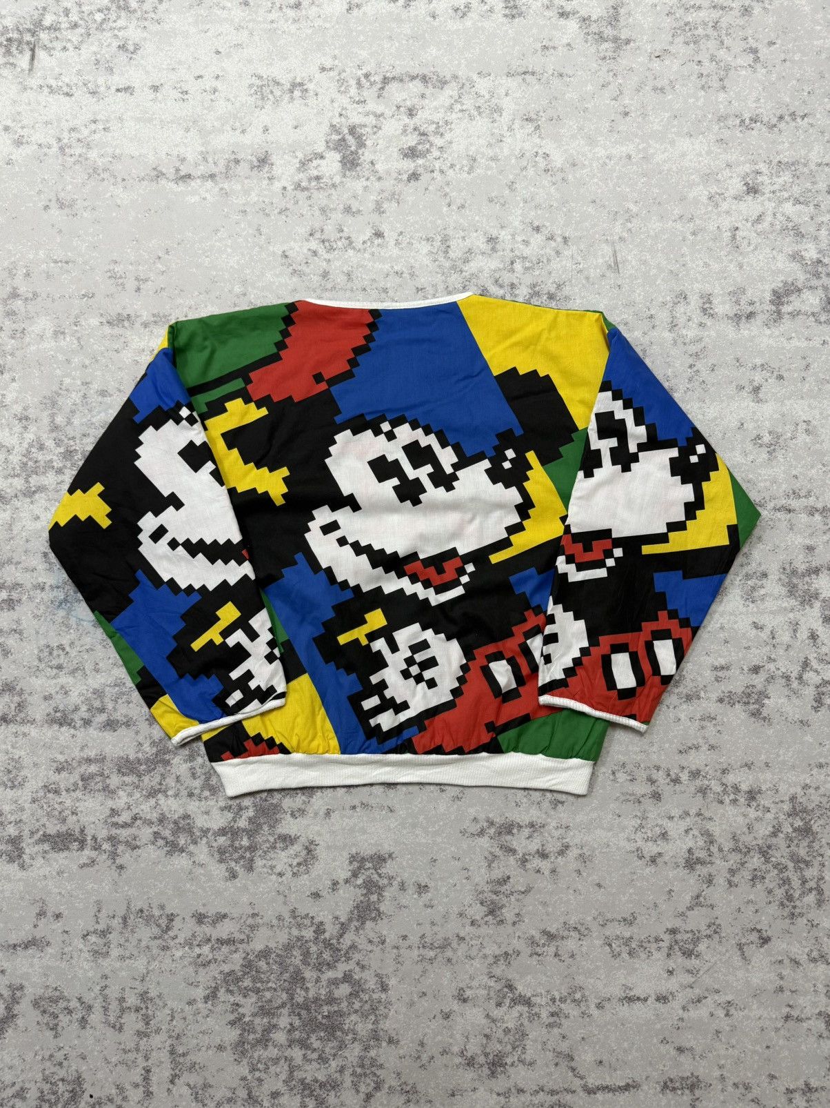 Mickey Mouse Vintage 90s Mickey Mouse Alloverprint Riversible Sweatshirt Size US XL / EU 56 / 4 - 8 Thumbnail