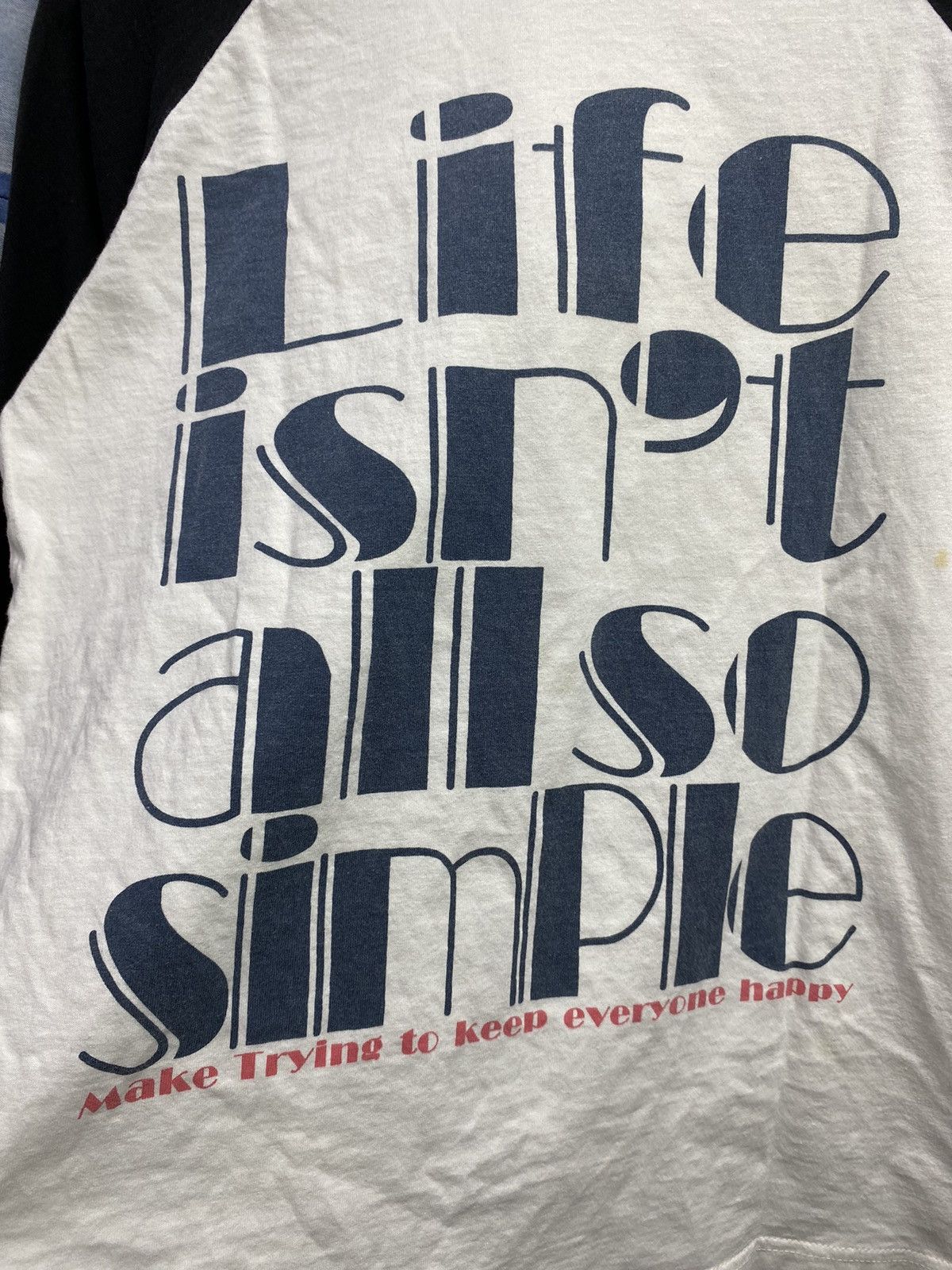 If Six Was Nine × Japanese Brand 2000s life is simple longsleeve style Size US M / EU 48-50 / 2 - 3 Thumbnail