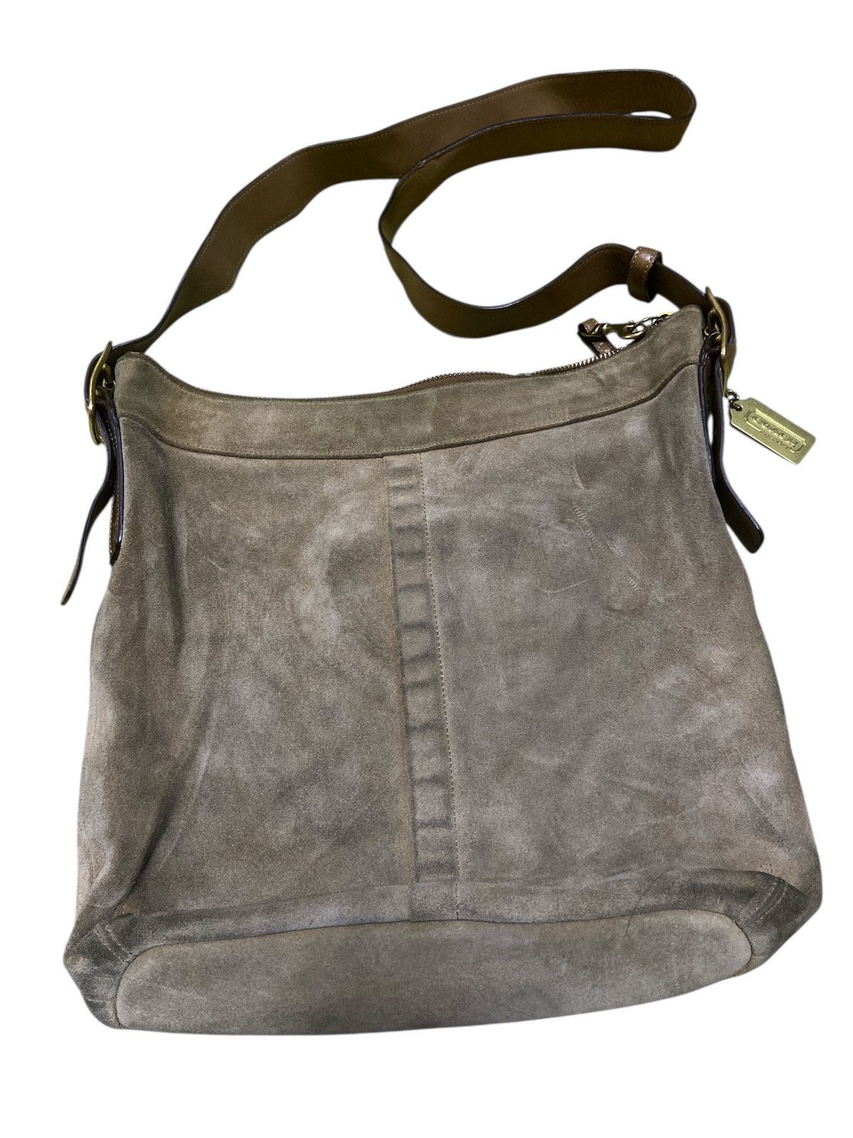 Coach Authentic Vintage old Coach Suede Leather Sholder Brown Size ONE SIZE - 1 Thumbnail