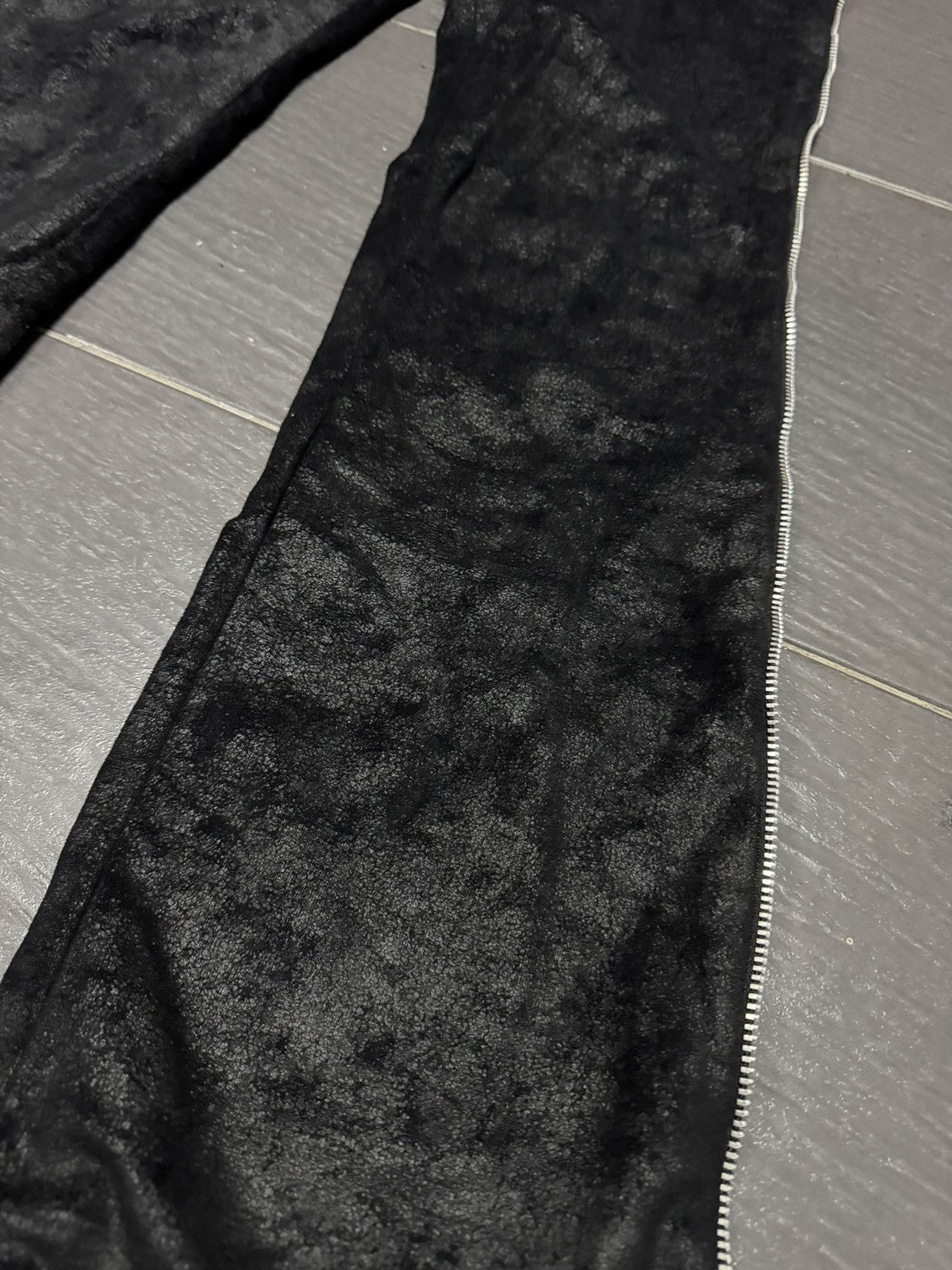 If Six Was Nine BLACK PEACE NOW PUNK STYLE PANTS Size US 31 - 2 Thumbnail