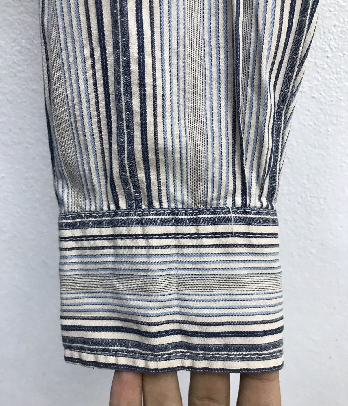 Kansai Yamamoto × Vintage Vintage Kansai Jeans Long Sleeve Shirt Button Up Size US L / EU 52-54 / 3 - 7 Thumbnail