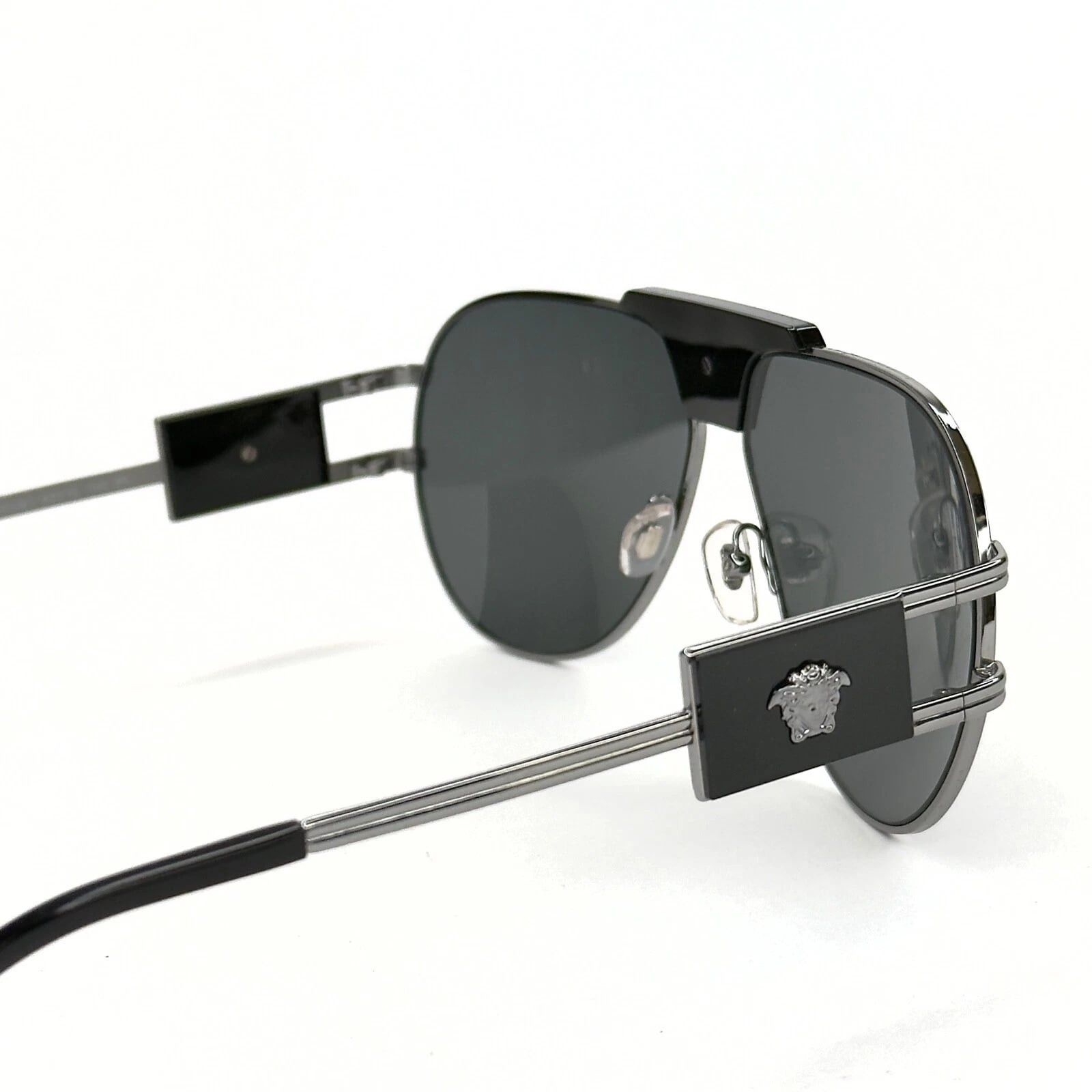 Versace VERSACE 2252 Medusa NAVIGATOR Aviator Sunglasses VE2252 Size ONE SIZE - 3 Thumbnail