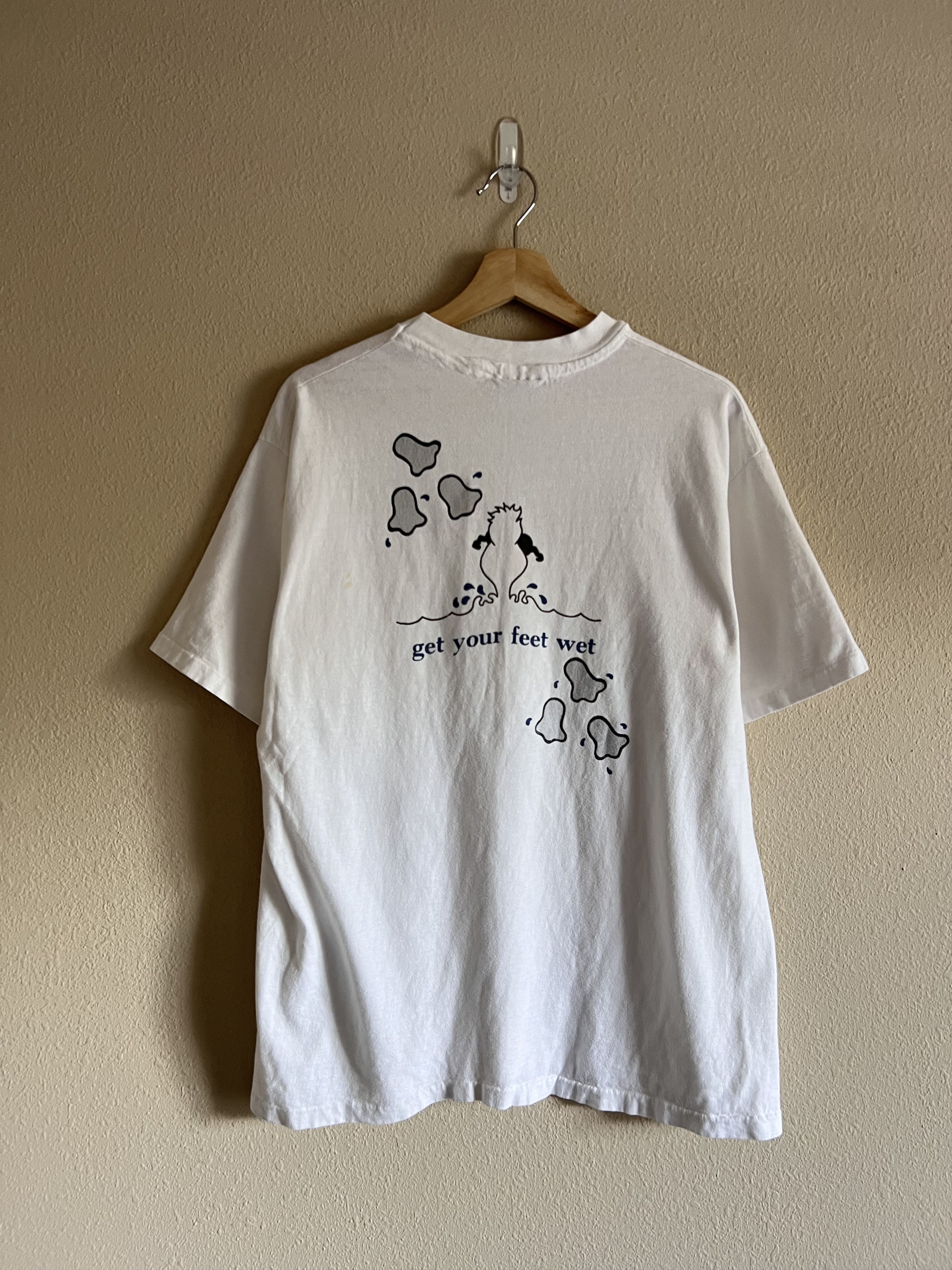 Hanes Vintage 80s University of Iowa Riverfest Tee in White Size US XL / EU 56 / 4 - 4 Thumbnail