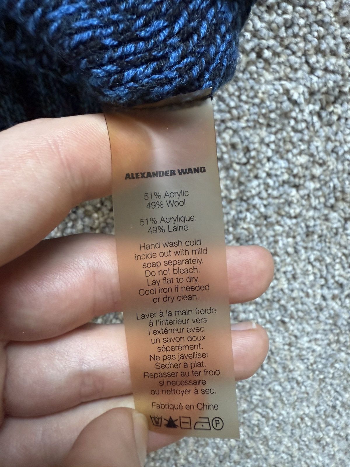 Alexander Wang Vintage Alexander Wang Wool-Blend Knit Hoodie Size US XS / EU 42 / 0 - 6 Thumbnail