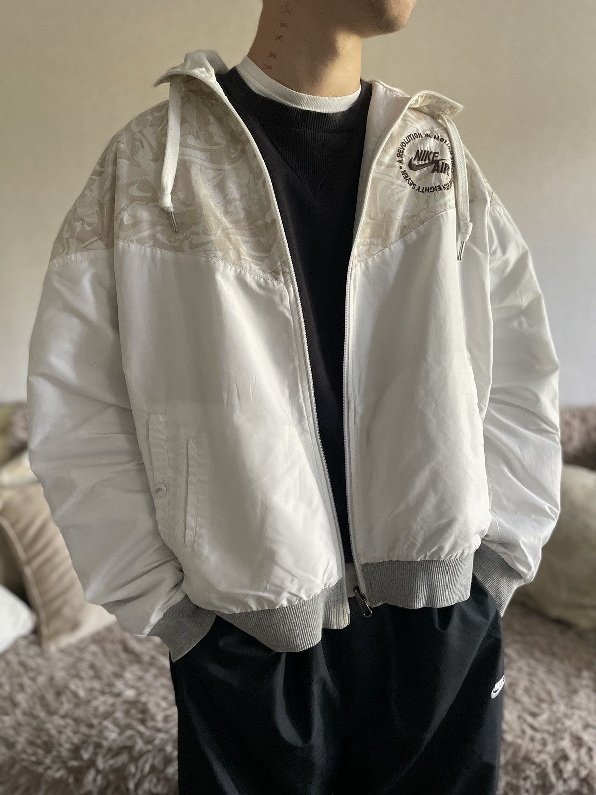 NIKE 00s Reversible Retro Vintage Nylon Track Top Jacket