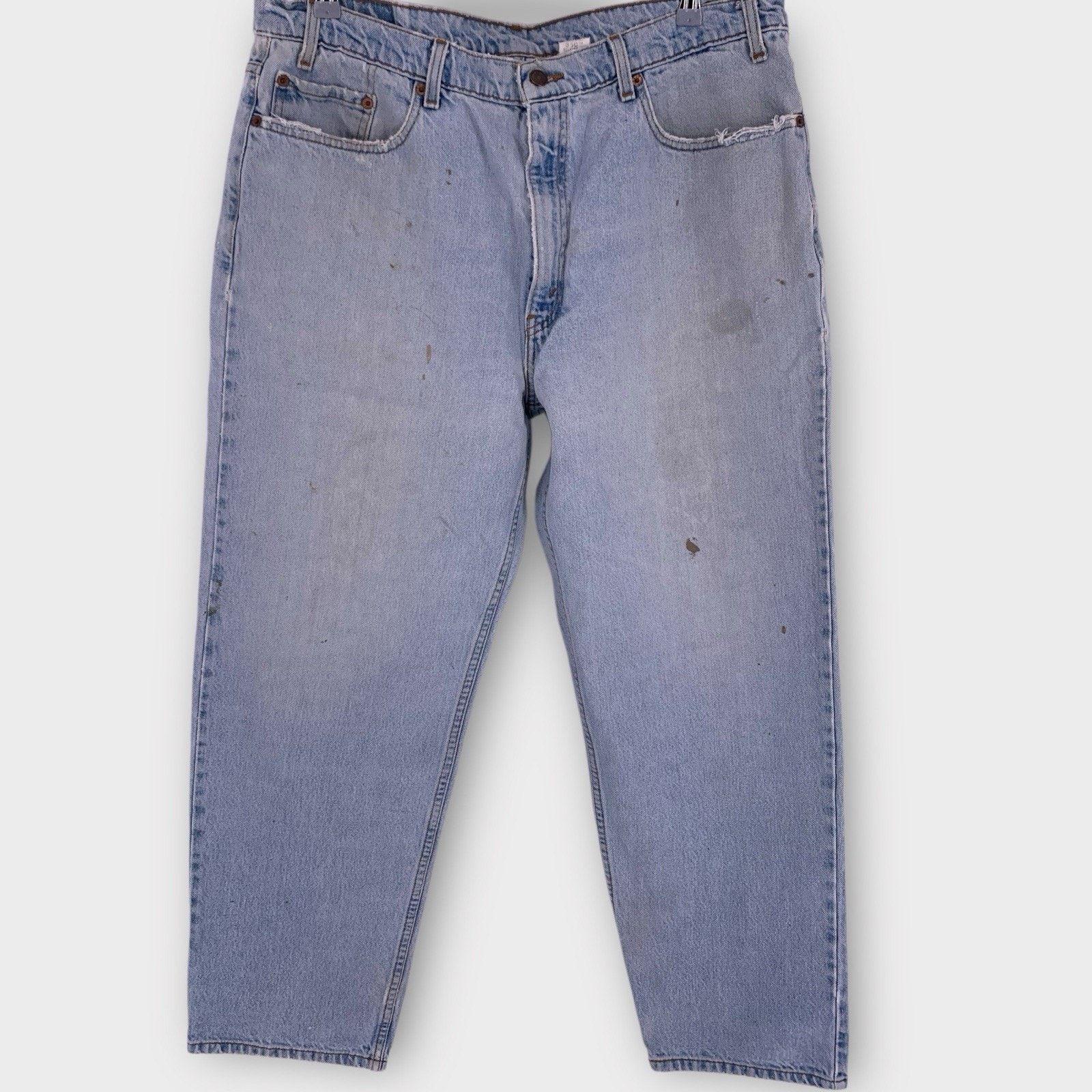 Levi's VTG Levi’s 550 Jeans 38x30 Blue Relaxed Fit USA Thrashed Size US 38 / EU 54 - 2 Thumbnail