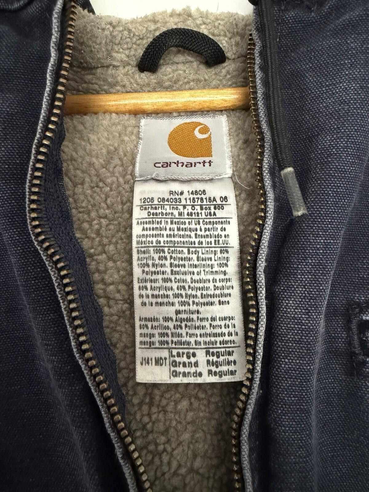 Carhartt Vintage Carhartt Hooded Zip Up Jacket Faded Size Large Size US L / EU 52-54 / 3 - 6 Thumbnail