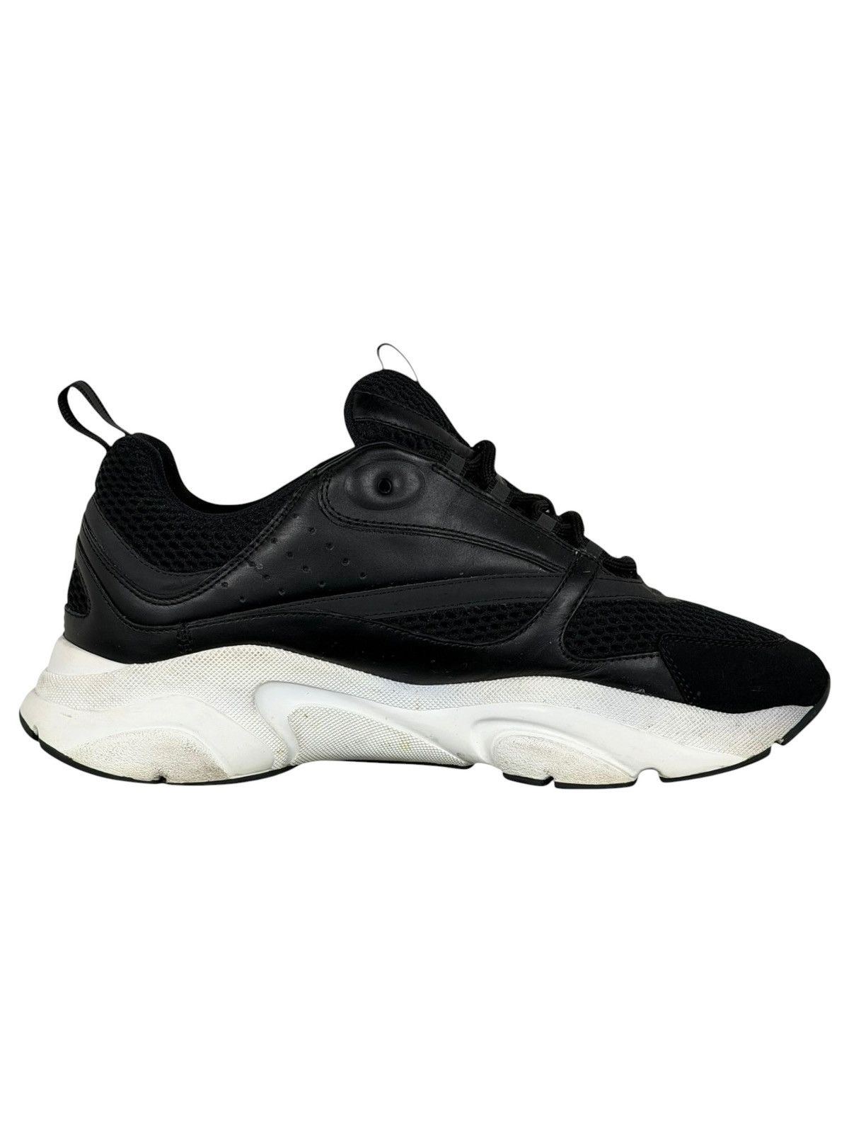 Dior Dior B22 Black White Leather Trainers Size US 10 / EU 43 - 5 Thumbnail