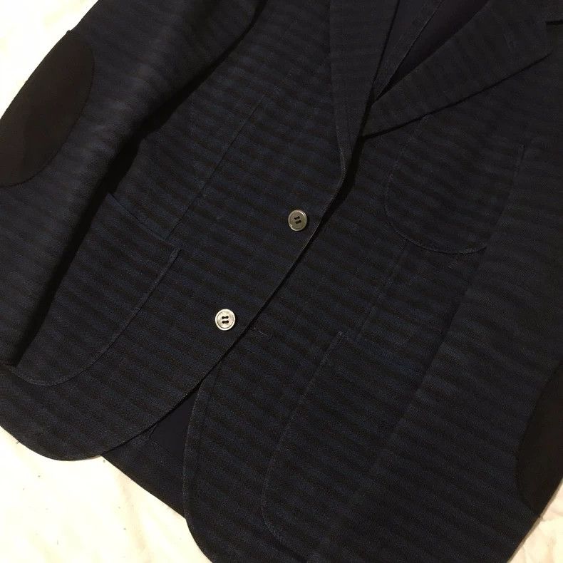 Junya Watanabe Junya Watanabe Striped elbow patch wool jacket Size US XS / EU 42 / 0 - 4 Thumbnail