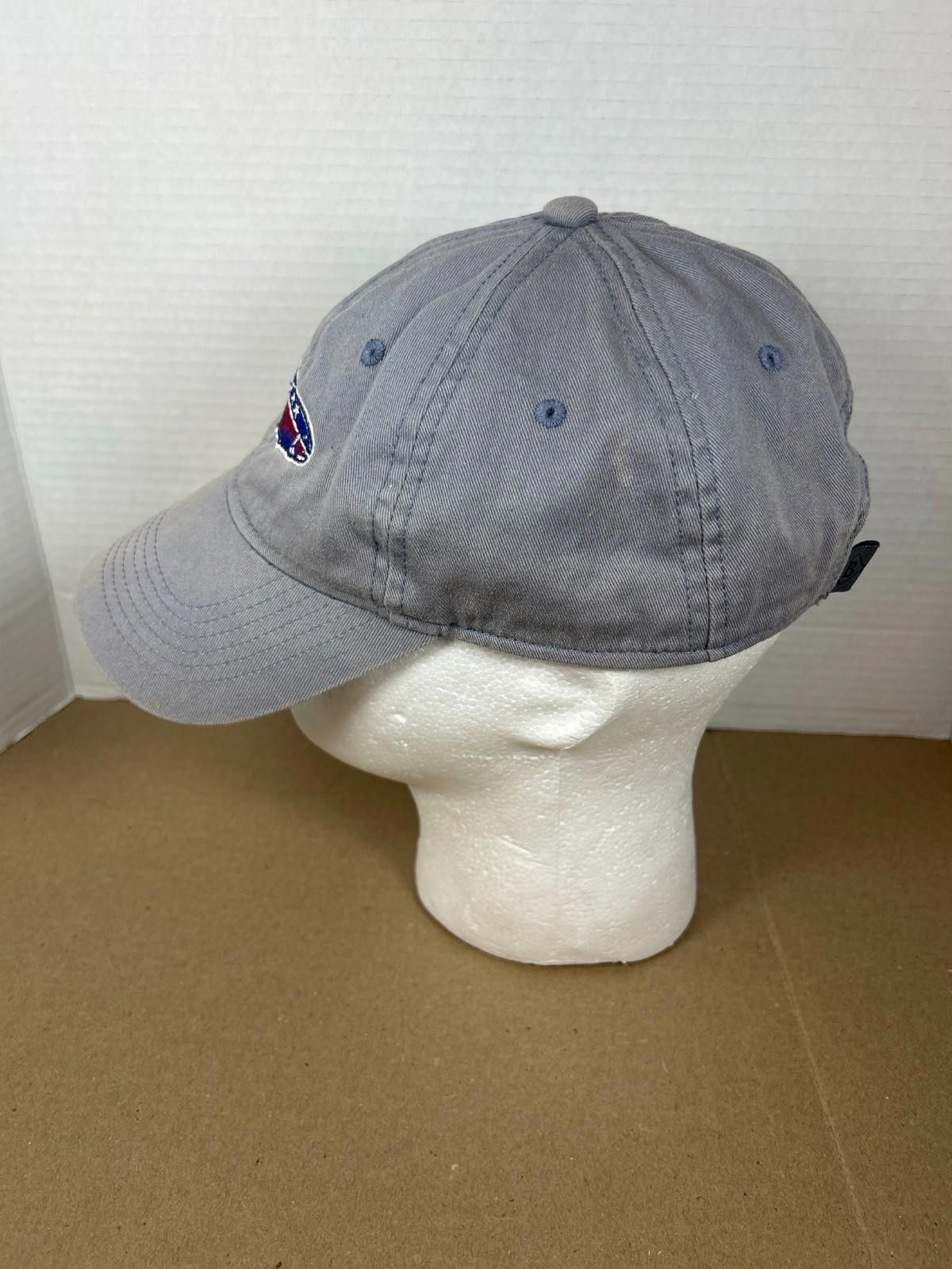 Designer BURLEBO Blue Trout American Flag Fish Hat Dad Cap Adjustable Size ONE SIZE - 3 Thumbnail