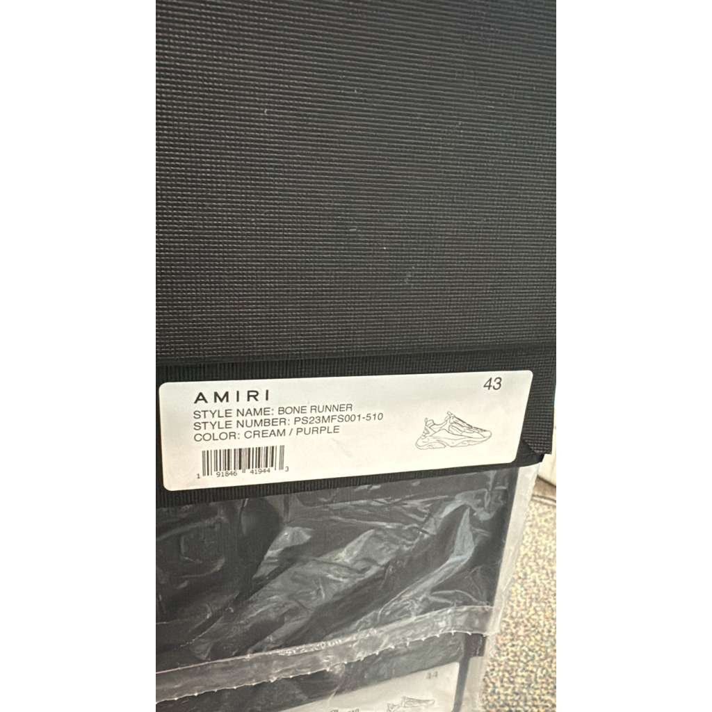 Amiri o1rshd1 Bone Runners in Cream/Purple Size US 10 / EU 43 - 23 Thumbnail