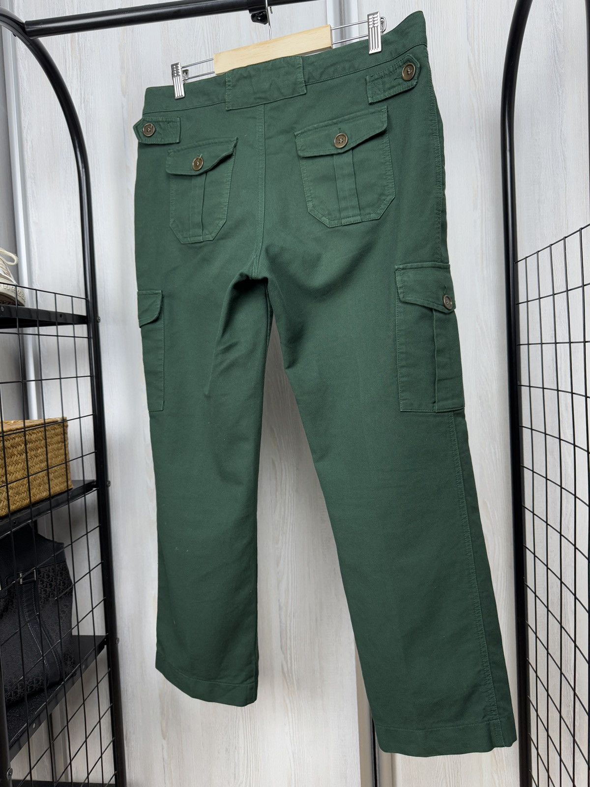 Aspesi Aspesi Blu vintage green cargo utility y2k pants Size 32" / US 10 / IT 46 - 4 Thumbnail