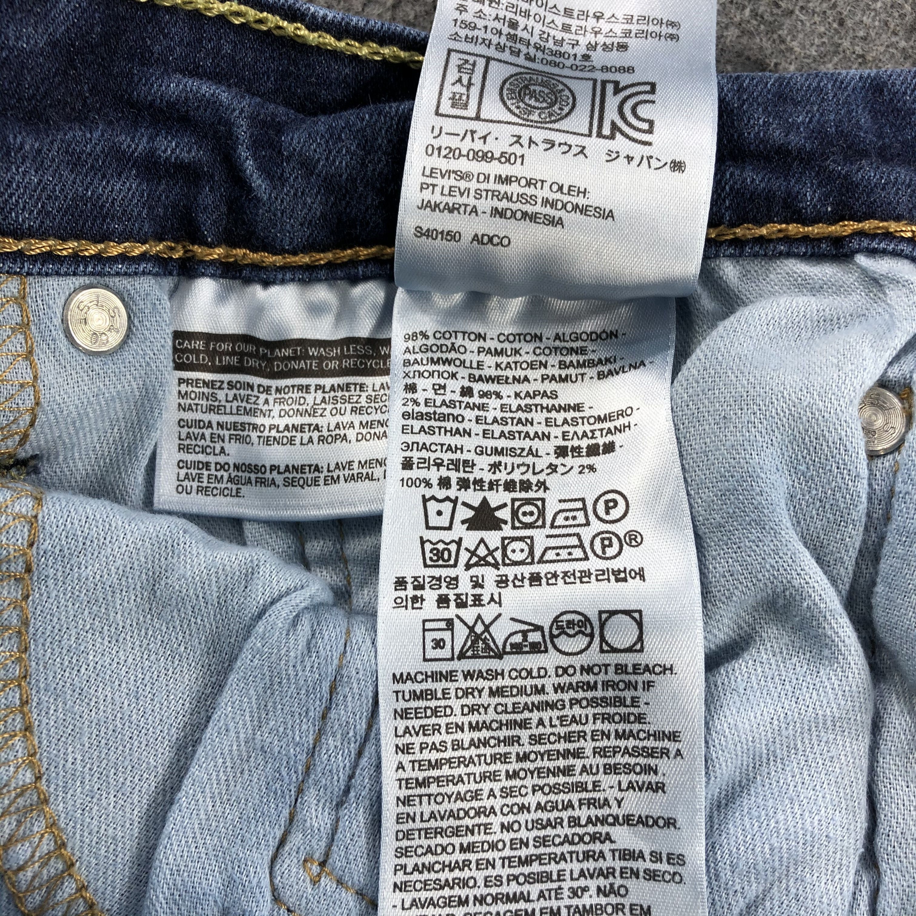 Levi's Vintage Blue Wash Levis 514 Jeans-J2234 Size US 32 / EU 48 - 10 Thumbnail