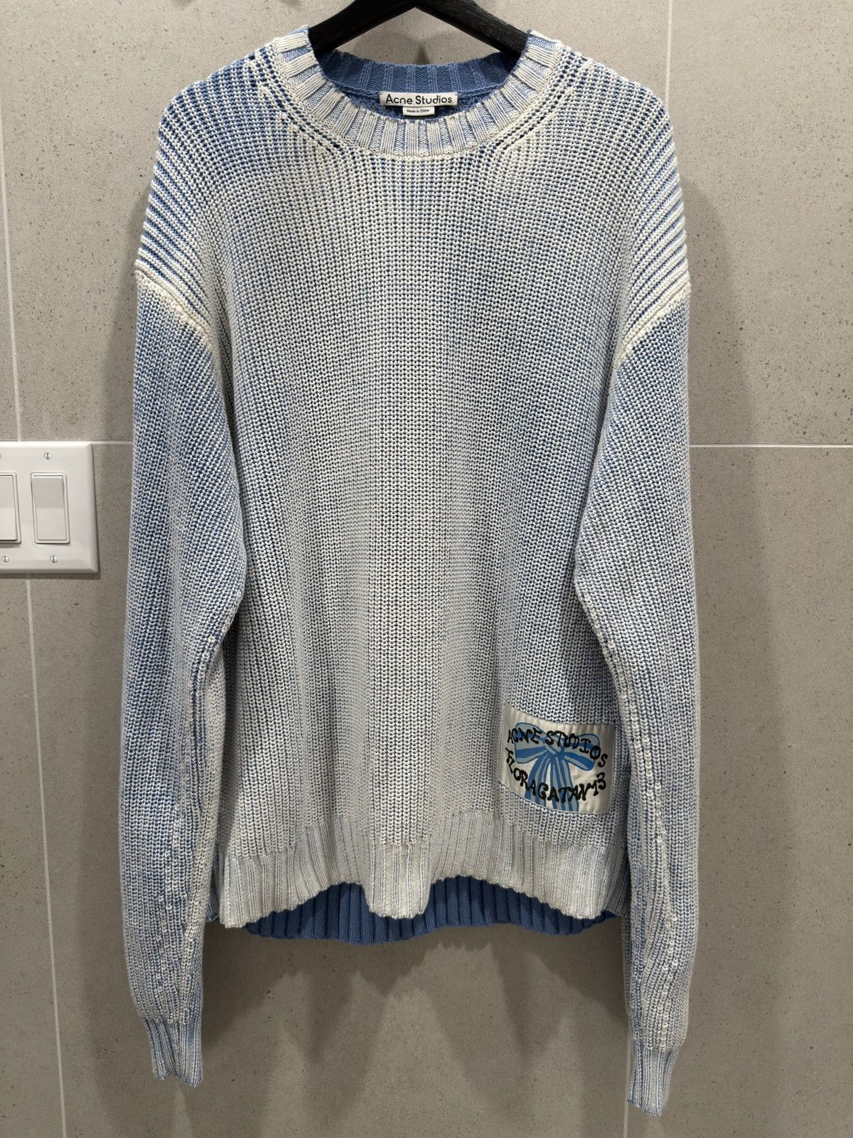 Acne Studios Acne Studios Kype Jumper Knit Crewneck Sweater Pullover Blue Size US XL / EU 56 / 4 - 1 Thumbnail