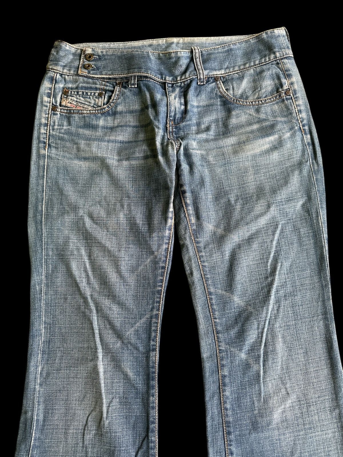 Diesel Flare Bootcut💥 DieseL Blue Washed BootCut Style💥 Size US 33 - 4 Thumbnail
