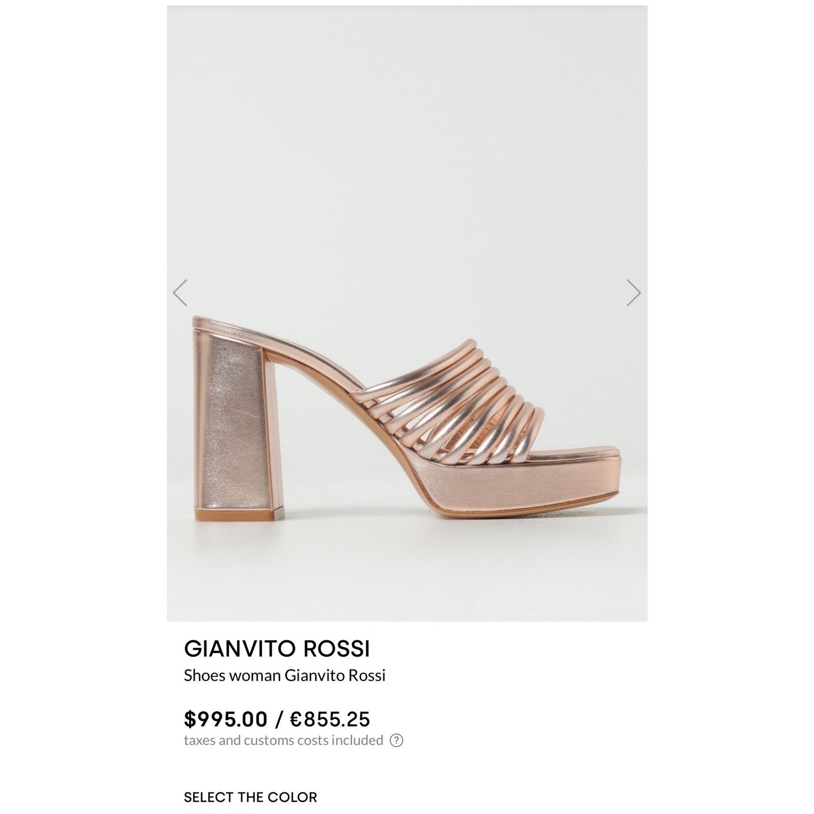Gianvito Rossi Gianvito Rossi Lena Mule 85 Nappa Leather sz. 37.5 EU Size US 7.5 / IT 37.5 - 10 Thumbnail