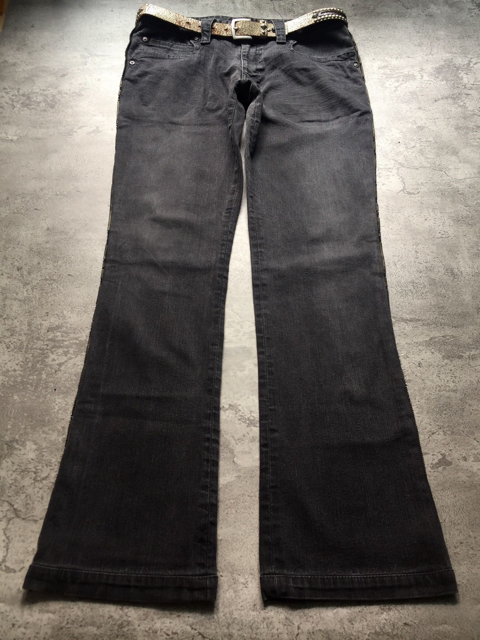 Obelisk Obelisk Faded Full Zip Boot Cut Flare Size 33-34 Size US 34 / EU 50 - 1 Thumbnail