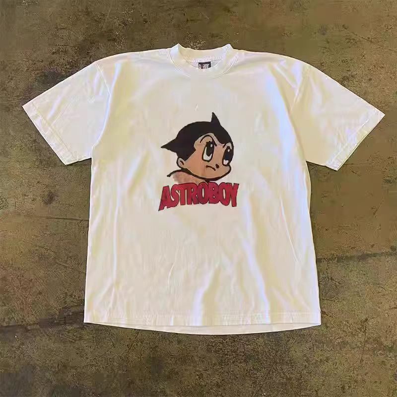 Japanese Brand Casual retro white retro cartoon Astro Boy print t-shirt Size US M / EU 48-50 / 2 - 1 Thumbnail