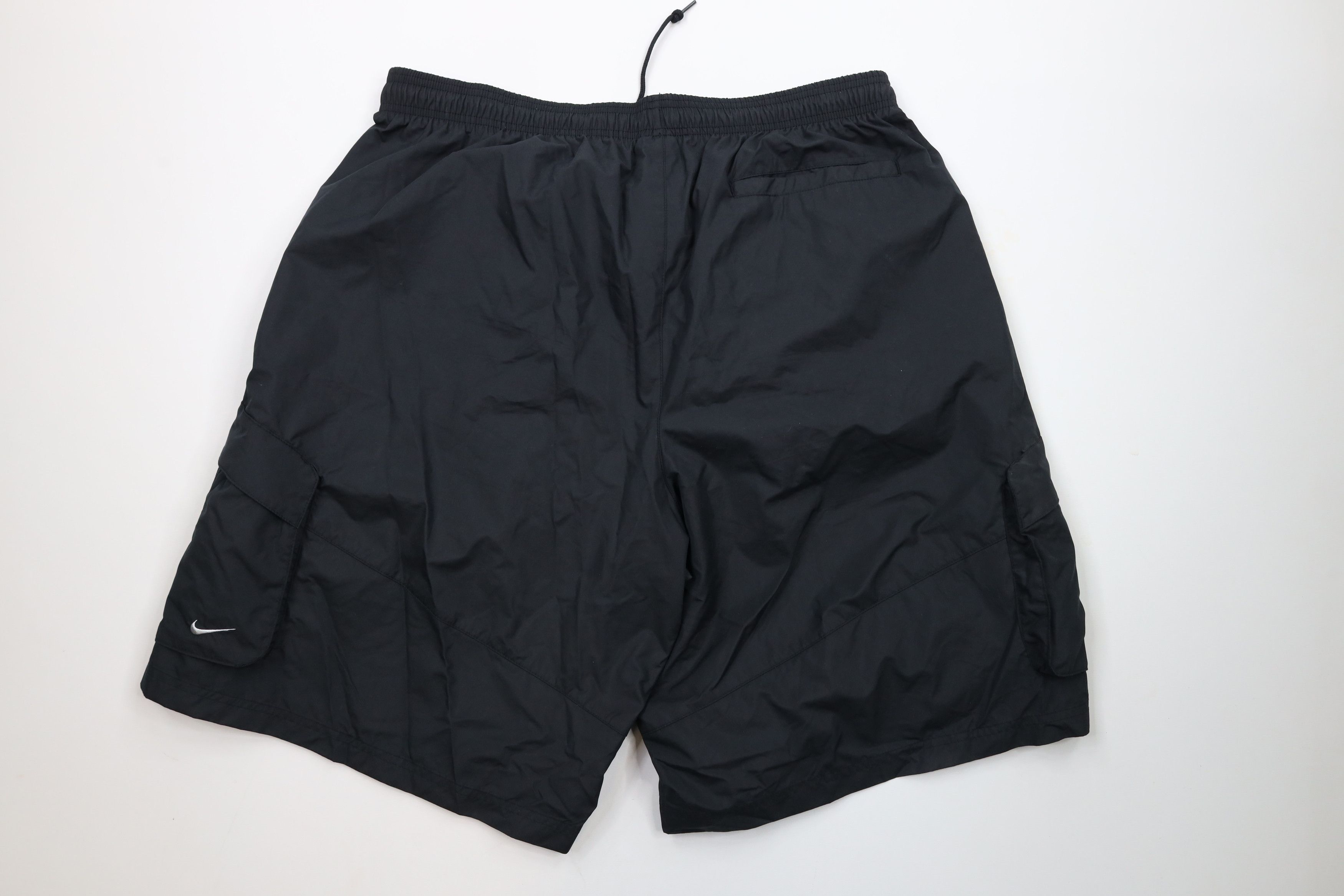 Nike × Vintage Vintage Nike Scott Mini Swoosh Baggy Cargo Shorts Black Size US 36 / EU 52 - 8 Thumbnail