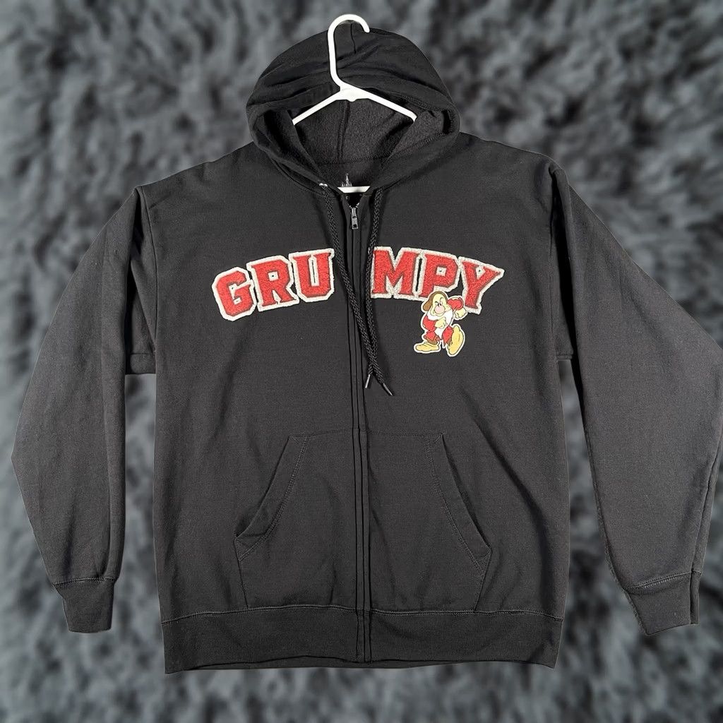 Disney Disney Parks Grumpy Full Zip Hoodie Disney Black Size Large Hoodie Men Size US L / EU 52-54 / 3 - 1 Thumbnail