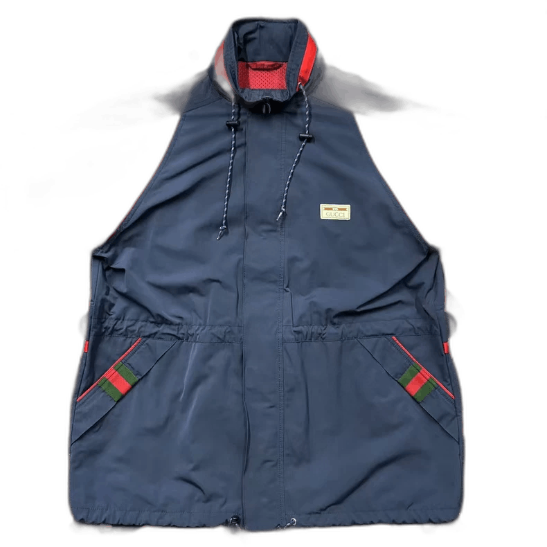 Gucci Gucci Red Blue Stripe Windbreaker-2507 Size US L / EU 52-54 / 3 - 7 Thumbnail