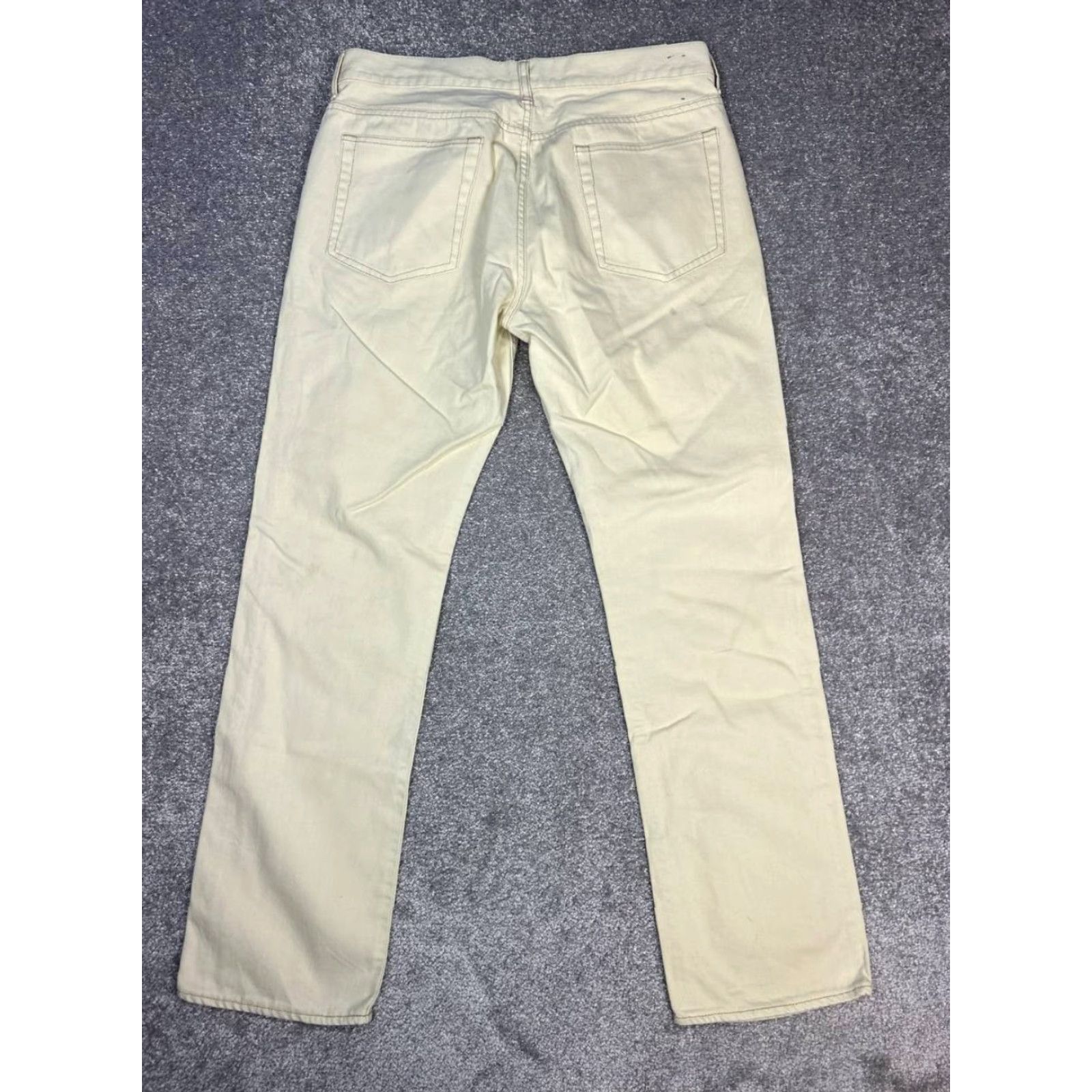 J.Crew J.CREW Sutton Jeans Mens 35 Beige Denim Mid Rise Straight Leg 34x31 Size US 35 - 2 Thumbnail