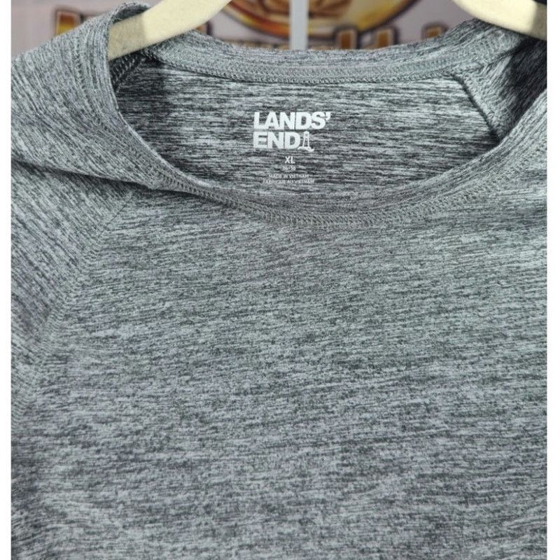 Lands' End Lands' End Girls Heather Gray Long Sleeve Shirt Size XL / US 12-14 / IT 48-50 - 3 Thumbnail