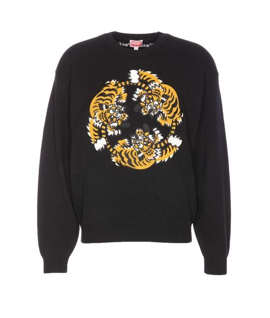 Kenzo KENZO Men Sweater FF58PU7133CR 99J Black Size US S / EU 44-46 / 1 - 1 Thumbnail