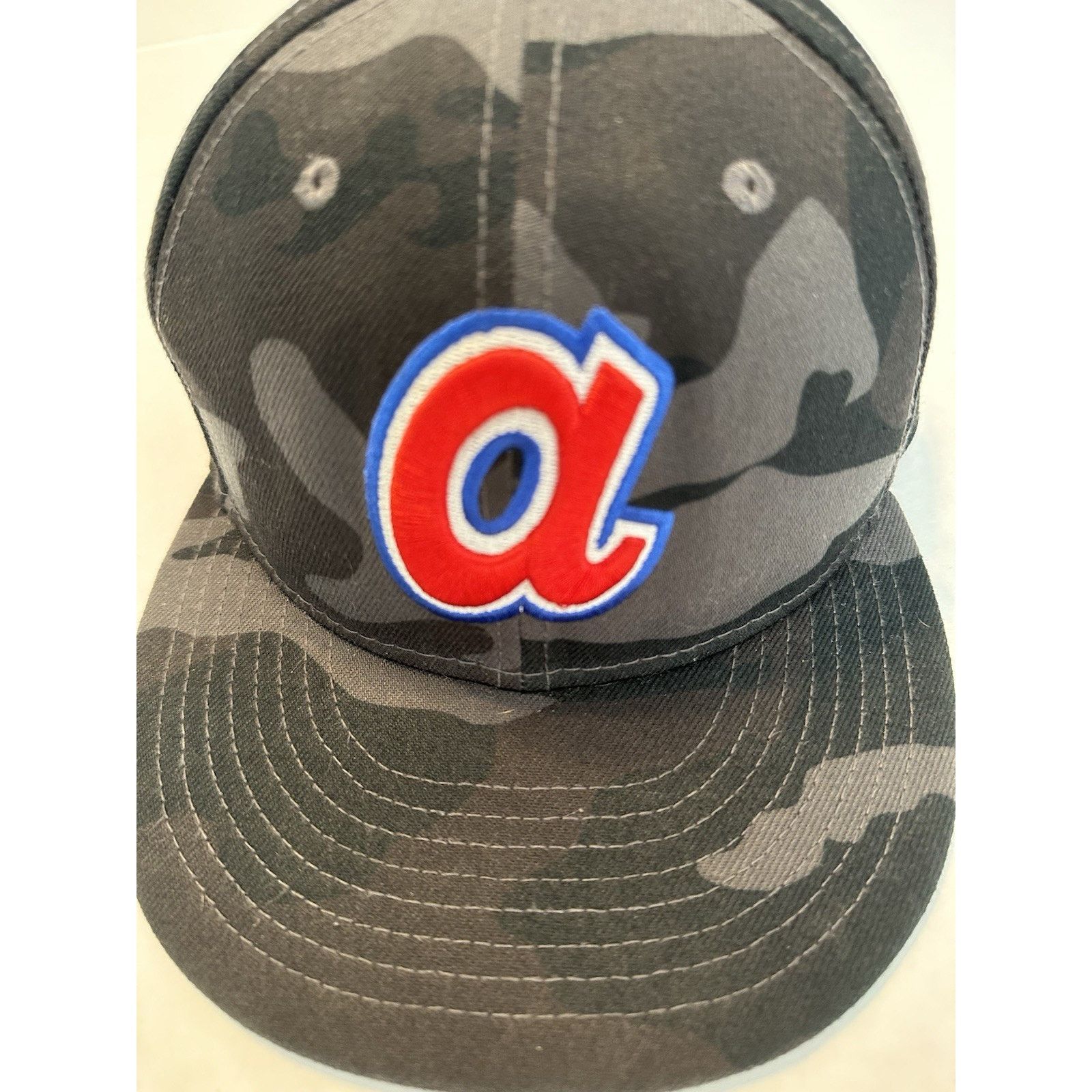 New Era New Era Cooperstown Atlanta Braves Hat Cap Blk Camo sz 7 1/4 Size ONE SIZE - 13 Thumbnail