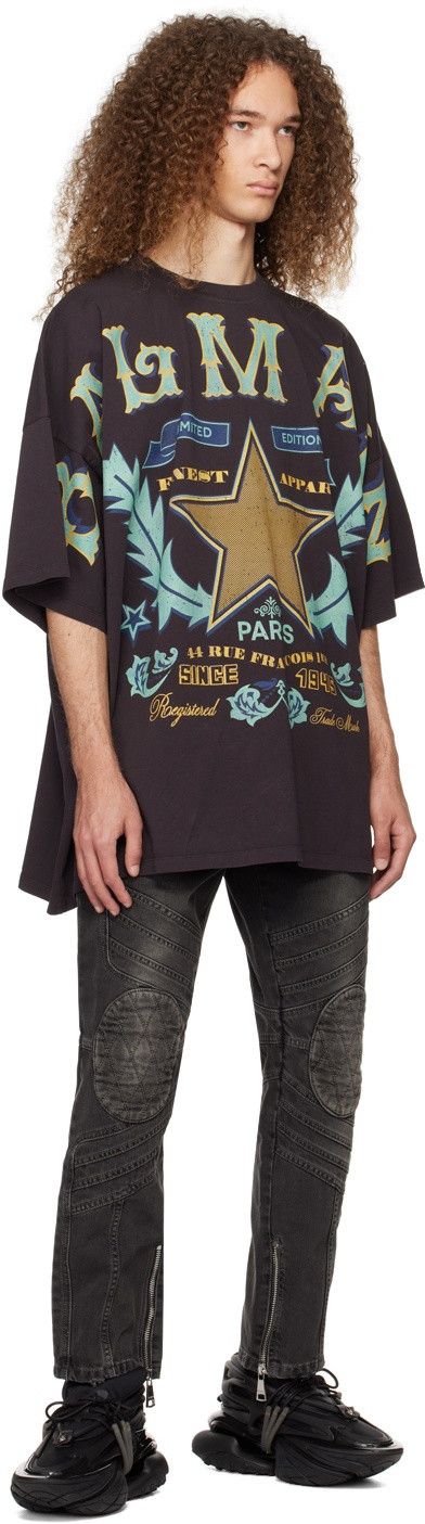 Balmain o1y0625 Denim Pant in Lead Size 34" / US 12 / IT 48 - 4 Thumbnail