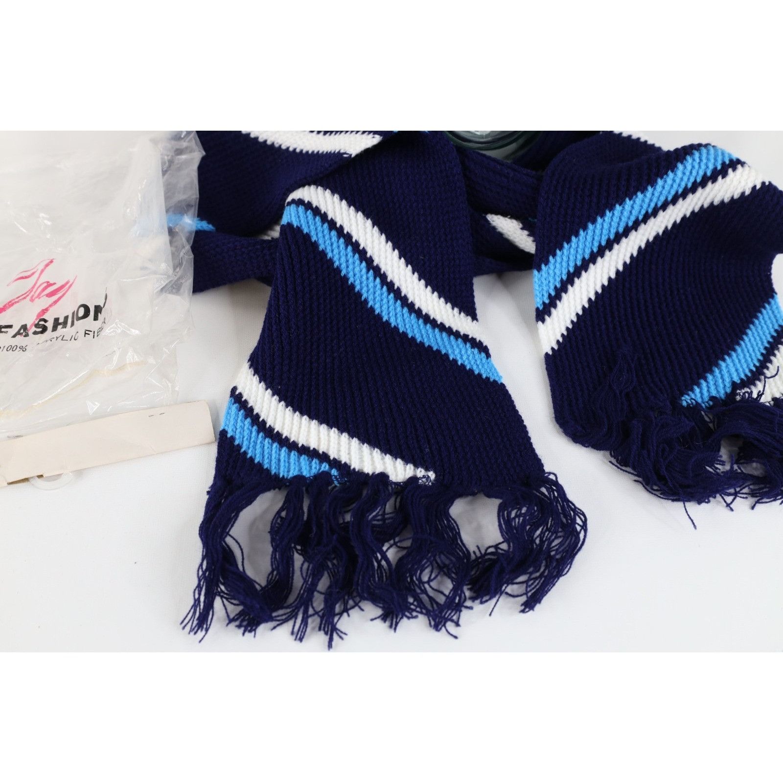 Vintage NOS Vintage 70s Streetwear 2 Piece Winter Neck Scarf Beanie Size ONE SIZE - 2 Thumbnail