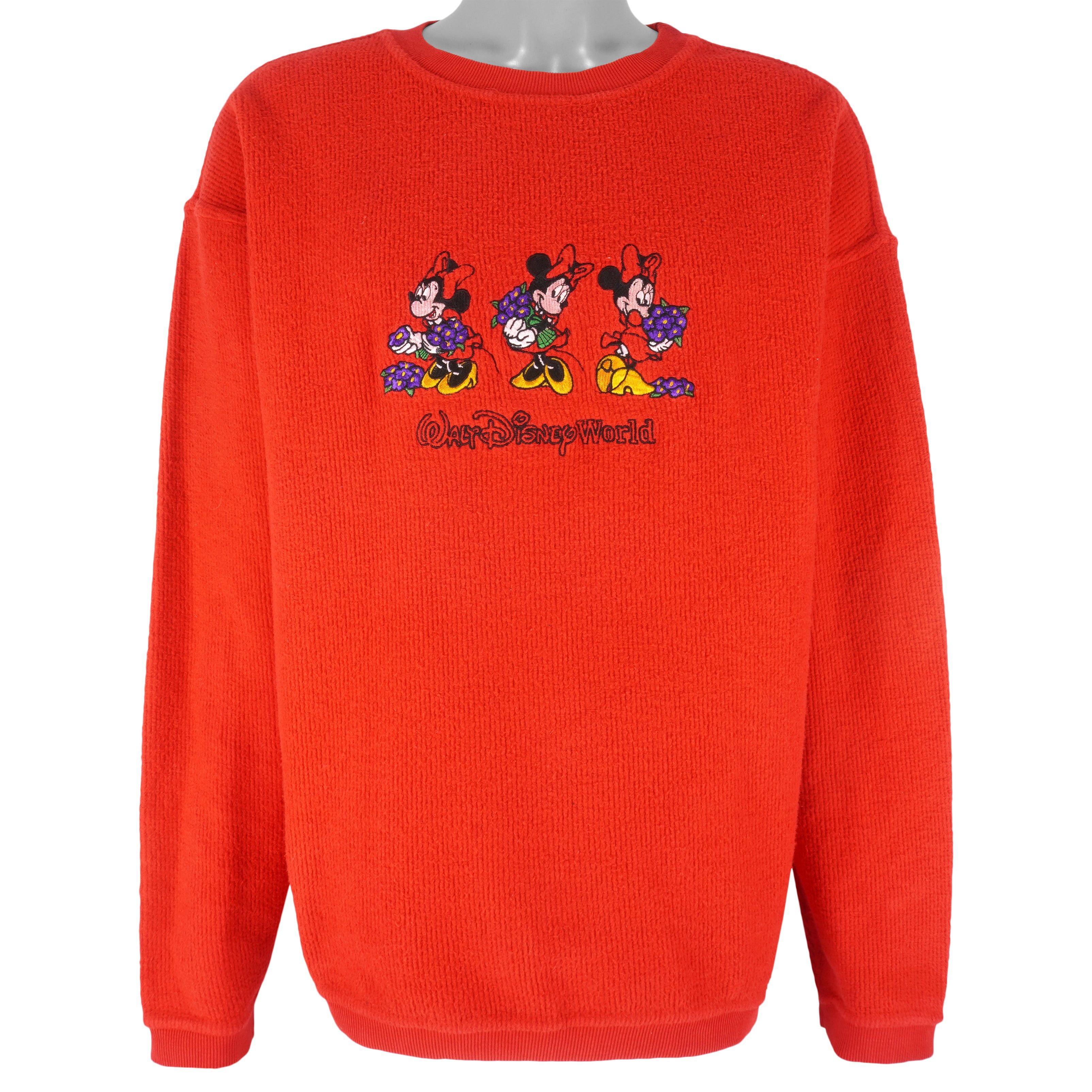Disney Vintage - Minnie Mouse Embroidered Sweatshirt 1990s Size US L / EU 52-54 / 3 - 1 Thumbnail