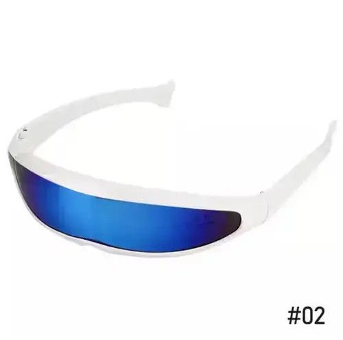 Vintage Vintage Cyclops White Modern Sunglasses Size ONE SIZE - 4 Thumbnail