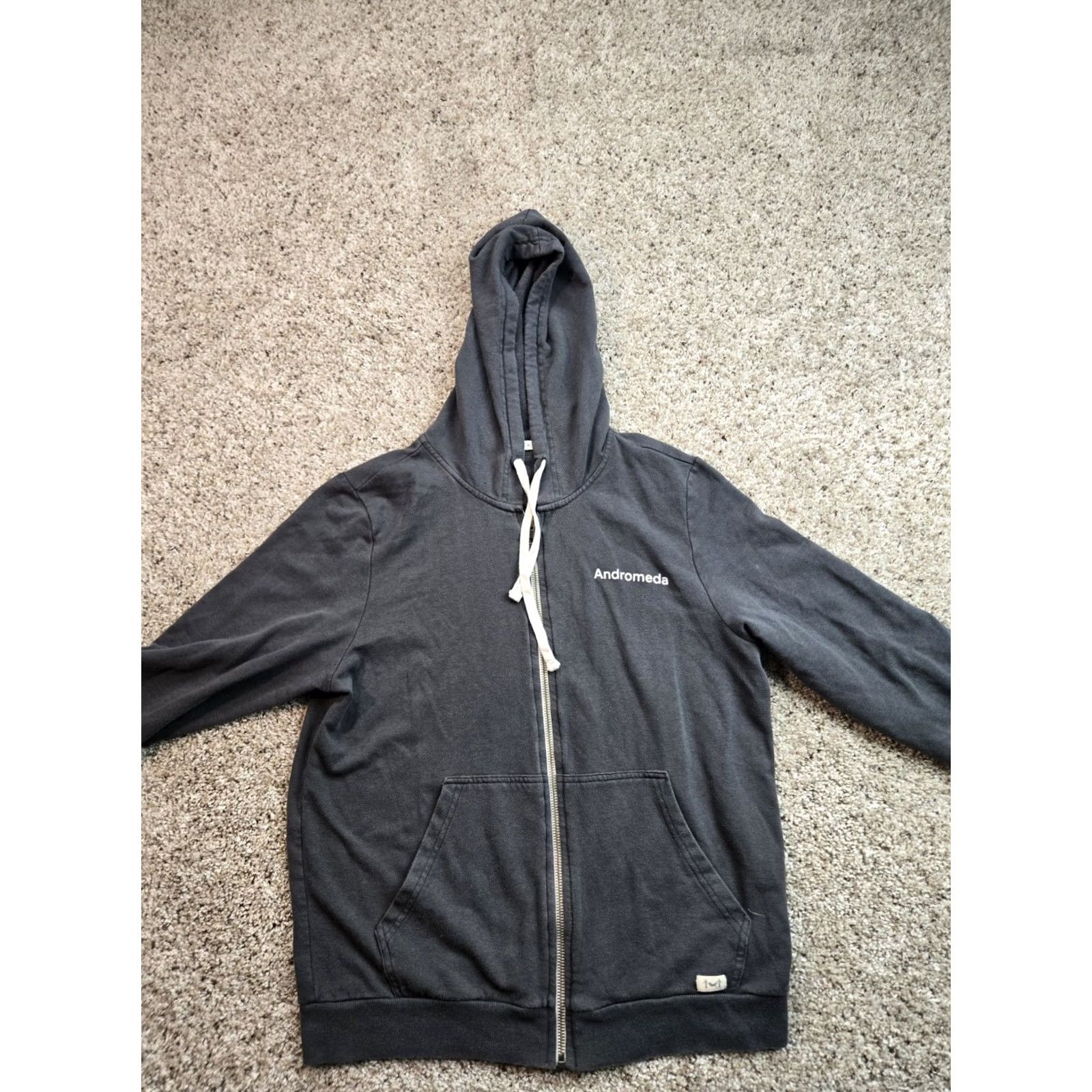Marine Layer Marine Layer Hoodie Mens Medium Gray Long Sleeve Full Zip Logo Embroidered All Seasons Cotton Blend Vintage: No Size US M / EU 48-50 / 2 - 3 Thumbnail