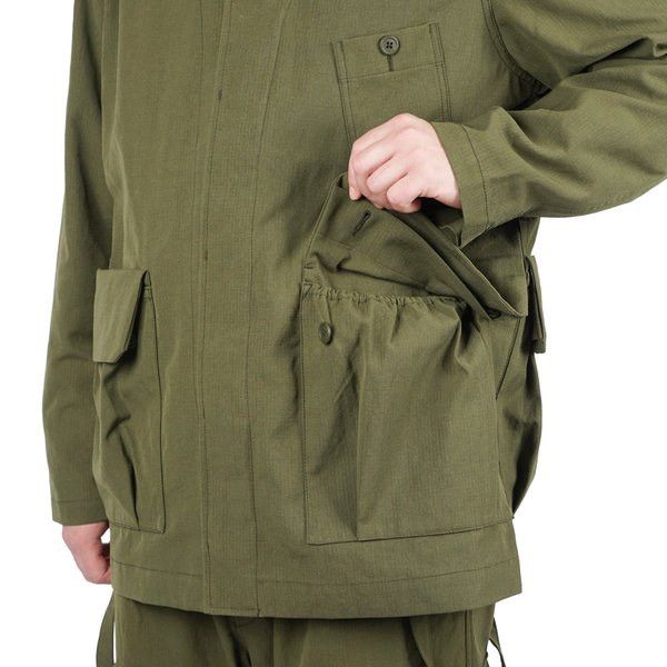 Snow Peak Takibi jacket olive khaki chore work coverall Barbour waxed Size US S / EU 44-46 / 1 - 16 Thumbnail
