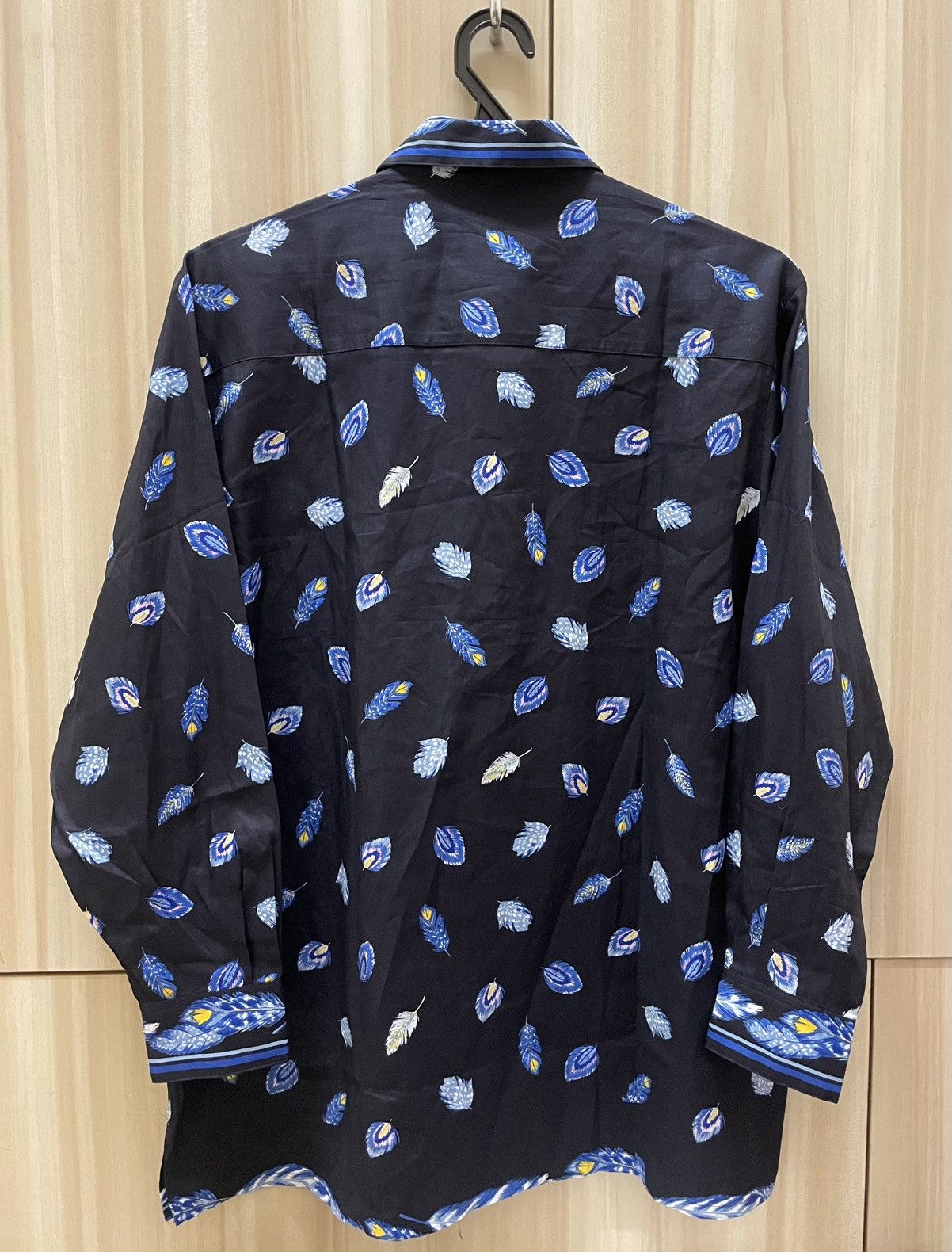 Hanae Mori Hanae Mori Golf Full Print Feather Motif Shirt Size L / US 10 / IT 46 - 4 Thumbnail