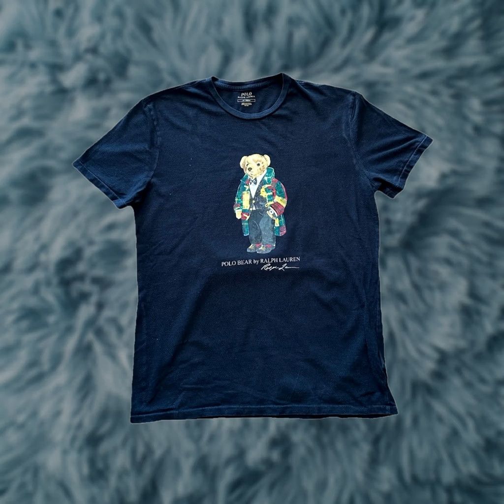 Polo Ralph Lauren VINTAGE Polo Ralph Lauren Mens Black Preppy Teddy Bear Graphic T-Shirt Size Medium Size US M / EU 48-50 / 2 - 1 Thumbnail