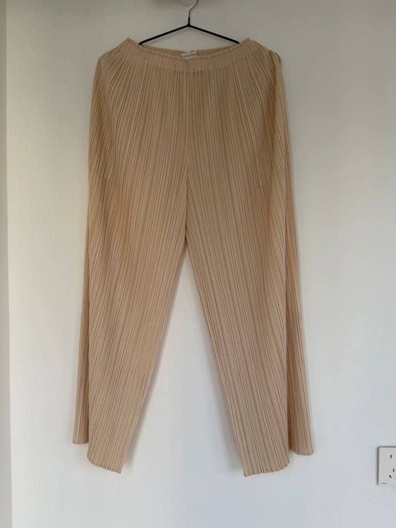 Issey Miyake issey miyake size:3 beige pants Size 42" / US 20 - 3 Thumbnail