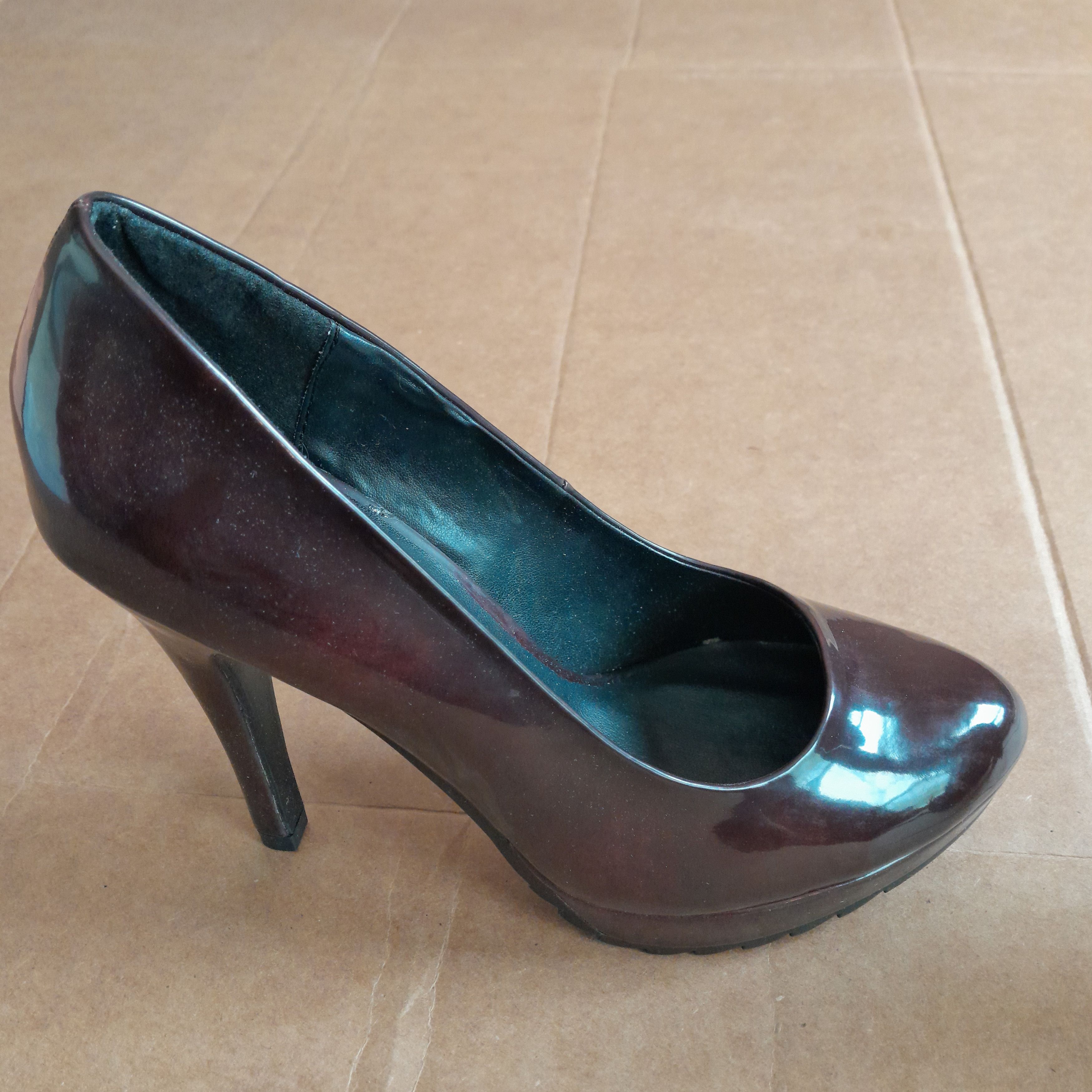 Call It Spring Call It Spring Women’s Glossy Brown 4.5in. Platform Heels Size US 7 / IT 37 - 4 Thumbnail