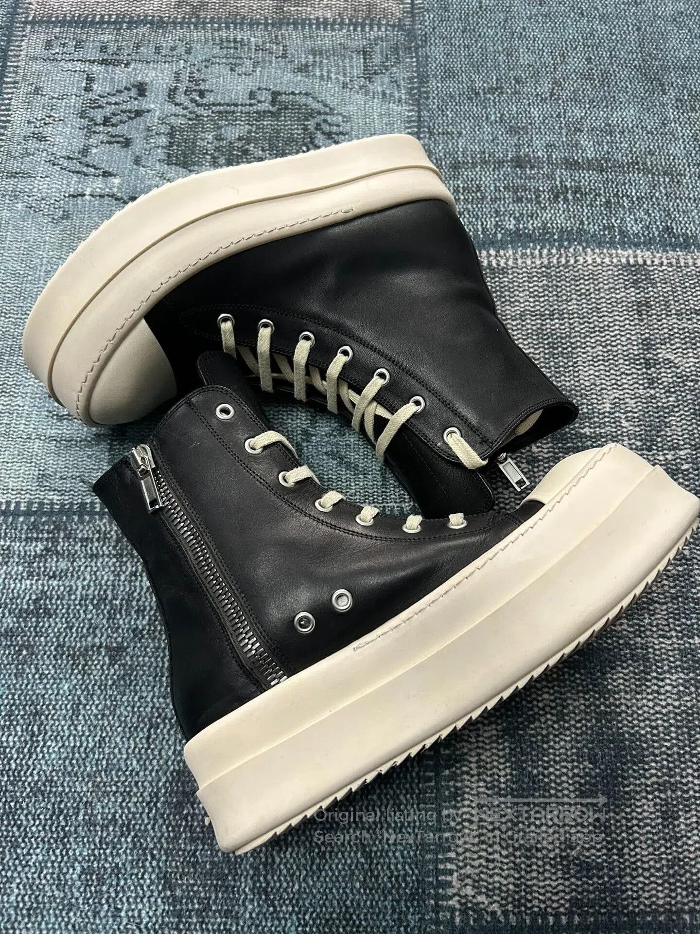Rick Owens Rick Owens High-Top Platform Sneakers. Size US 5 / EU 37 - 3 Thumbnail
