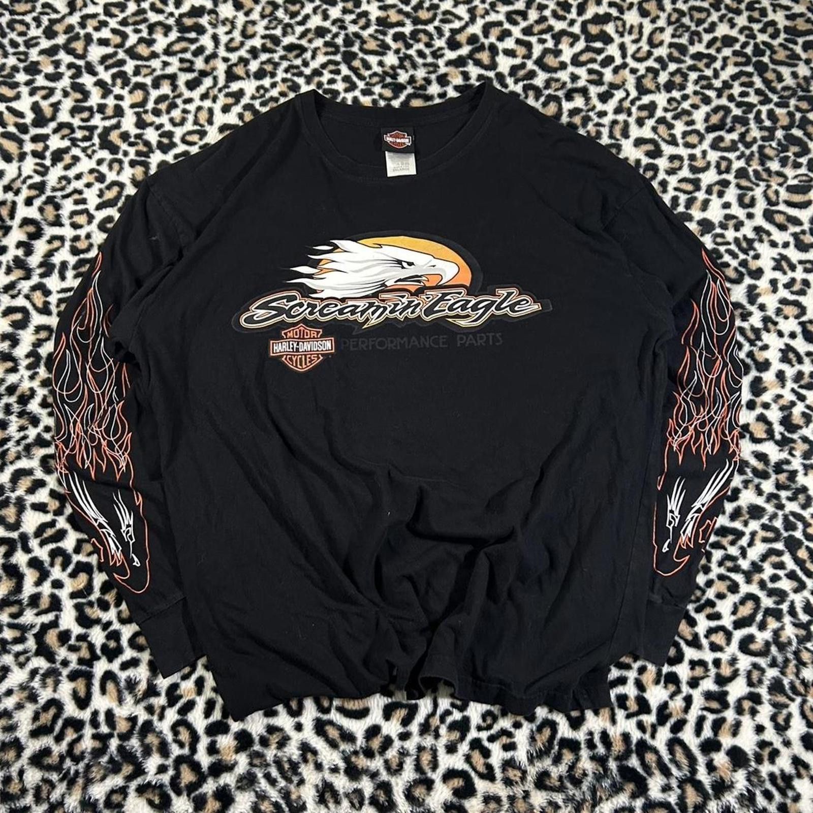 Harley Davidson Vintage Harley Davidson Flames Long Sleeve Size XXL Size US XXL / EU 58 / 5 - 3 Thumbnail
