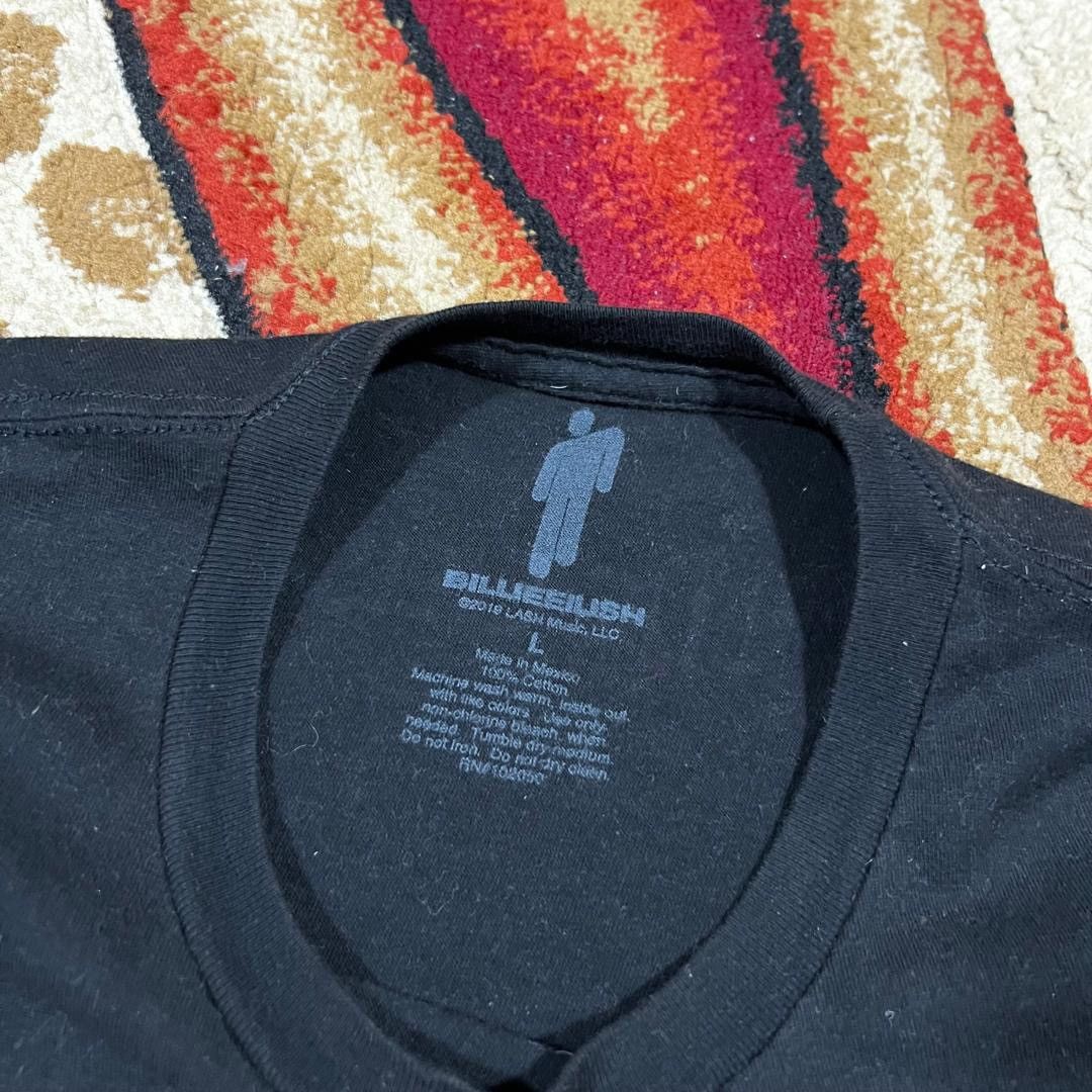 Band Tees Thrashed Faded Billie Eilish Tour T Shirt Size US L / EU 52-54 / 3 - 6 Thumbnail