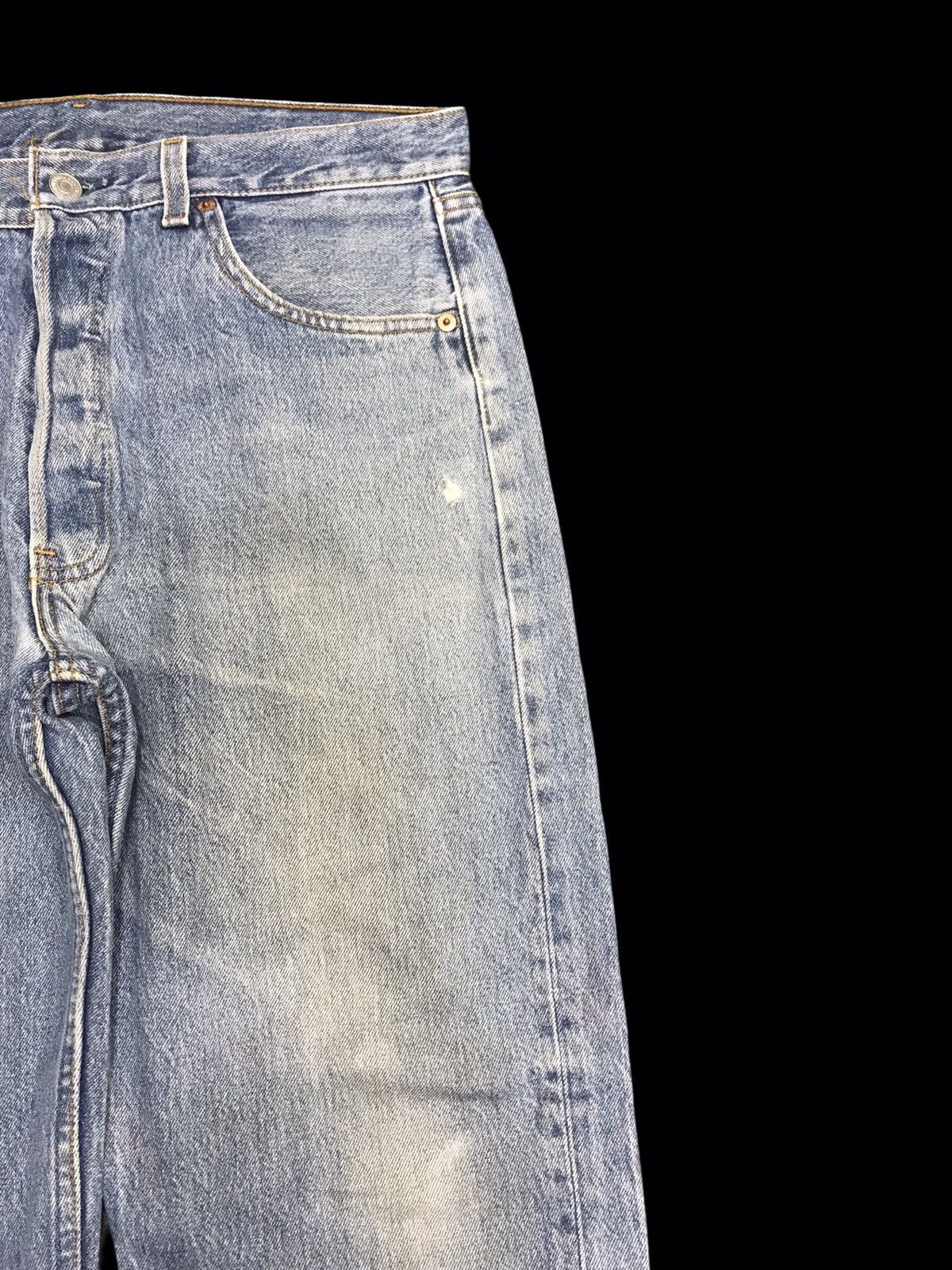 Levi's × Vintage 💥ARCHIVAL💥Vtg Levis 501 Regular Medium Wash Denim F63 Size US 34 / EU 50 - 2 Thumbnail