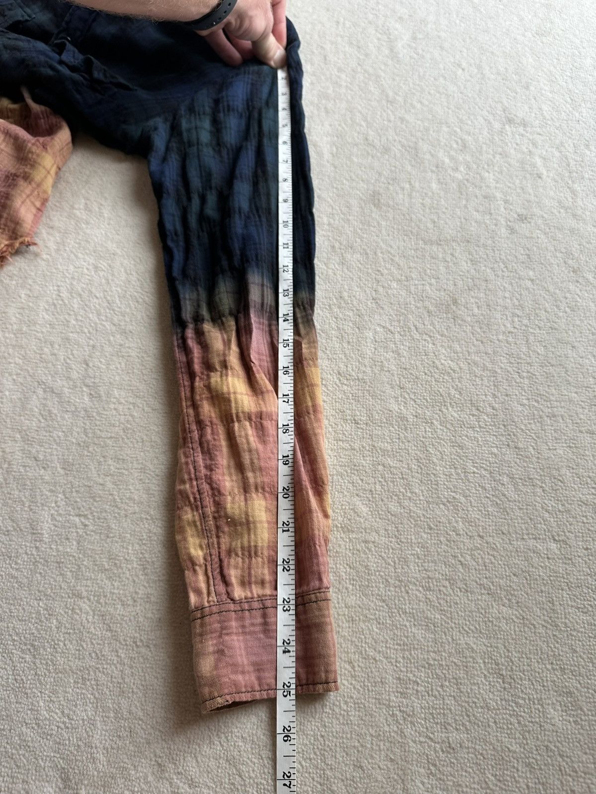 Saint Laurent Paris SS16 Saint Laurent surf sound bleached flannel 2 tone Hedi Size US XS / EU 42 / 0 - 11 Thumbnail